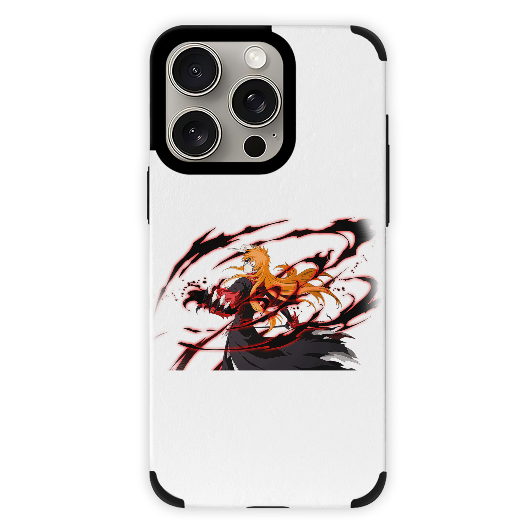 ブリーチ 黒崎一護（くろさき いちご）BLEACH Kurosaki Ichigo 【iPhone15ProMax対応】 PUレザー スマホケース 耐衝撃＆黄変防止