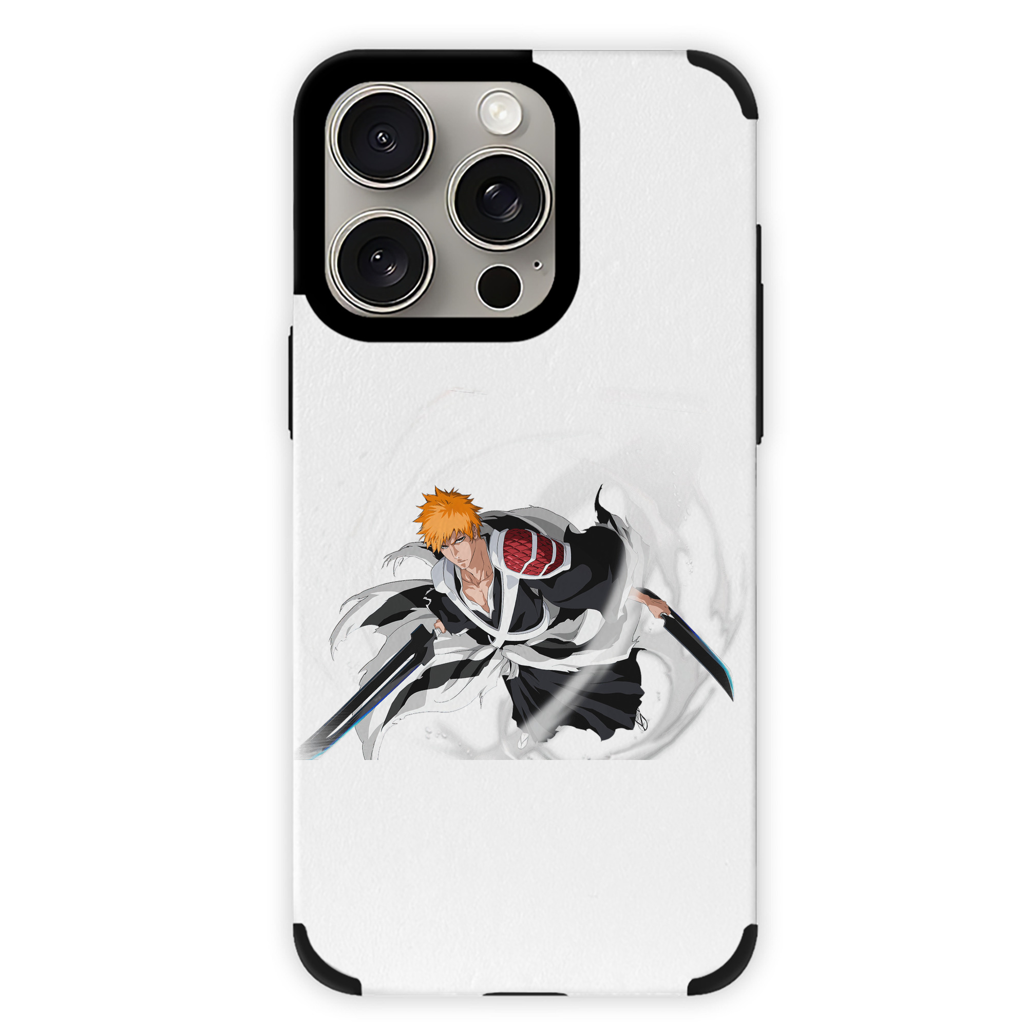 （画像用） ブリーチ 黒崎一護（くろさき いちご）BLEACH Kurosaki Ichigo 【iPhone15ProMax対応】 PUレザー スマホケース 耐衝撃＆黄変防止
