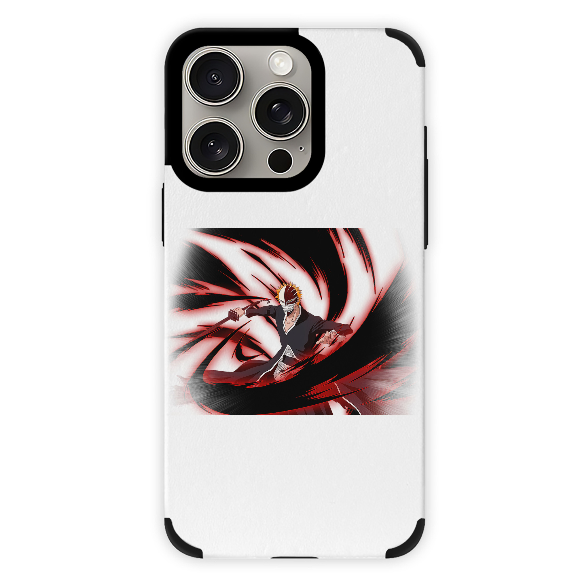 ブリーチ 黒崎一護（くろさき いちご）BLEACH Kurosaki Ichigo 【iPhone15ProMax対応】 PUレザー スマホケース 耐衝撃＆黄変防止