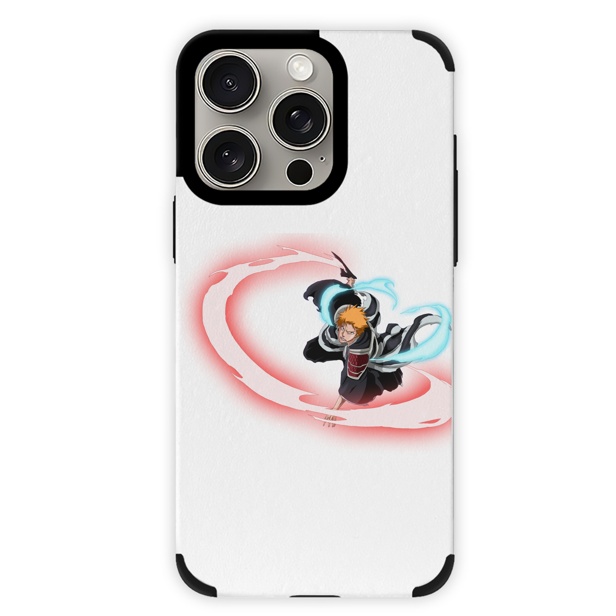 ブリーチ 黒崎一護（くろさき いちご）BLEACH Kurosaki Ichigo 【iPhone15ProMax対応】 PUレザー スマホケース 耐衝撃＆黄変防止