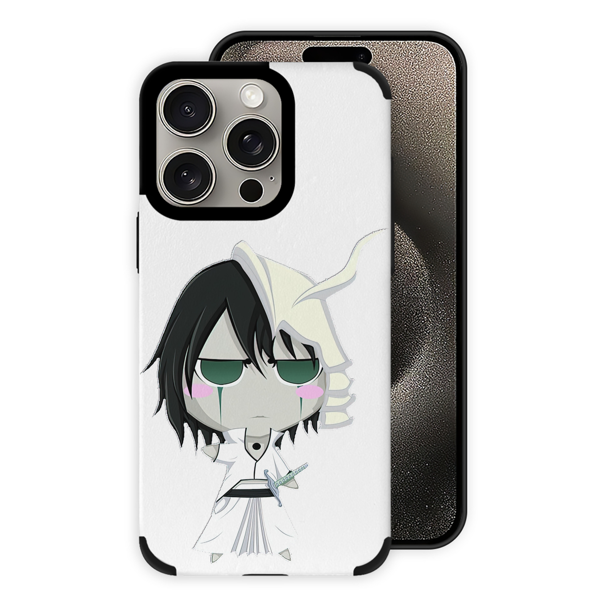 （画像用） ブリーチ ウルキオラ·シファー BLEACH Ulquiorra cifer 【iPhone15ProMax対応】 PUレザー スマホケース 耐衝撃＆黄変防止
