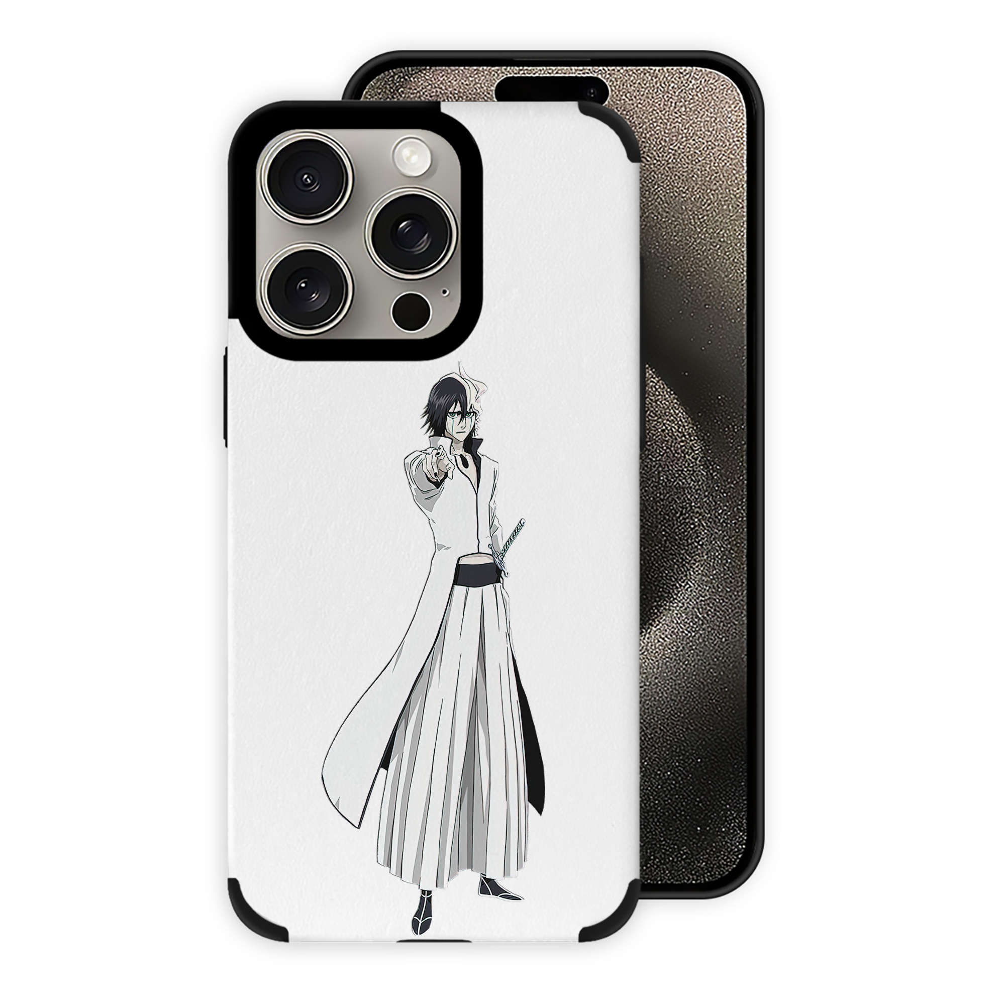（画像用） ブリーチ ウルキオラ·シファー BLEACH Ulquiorra cifer 【iPhone15ProMax対応】 PUレザー スマホケース 耐衝撃＆黄変防止