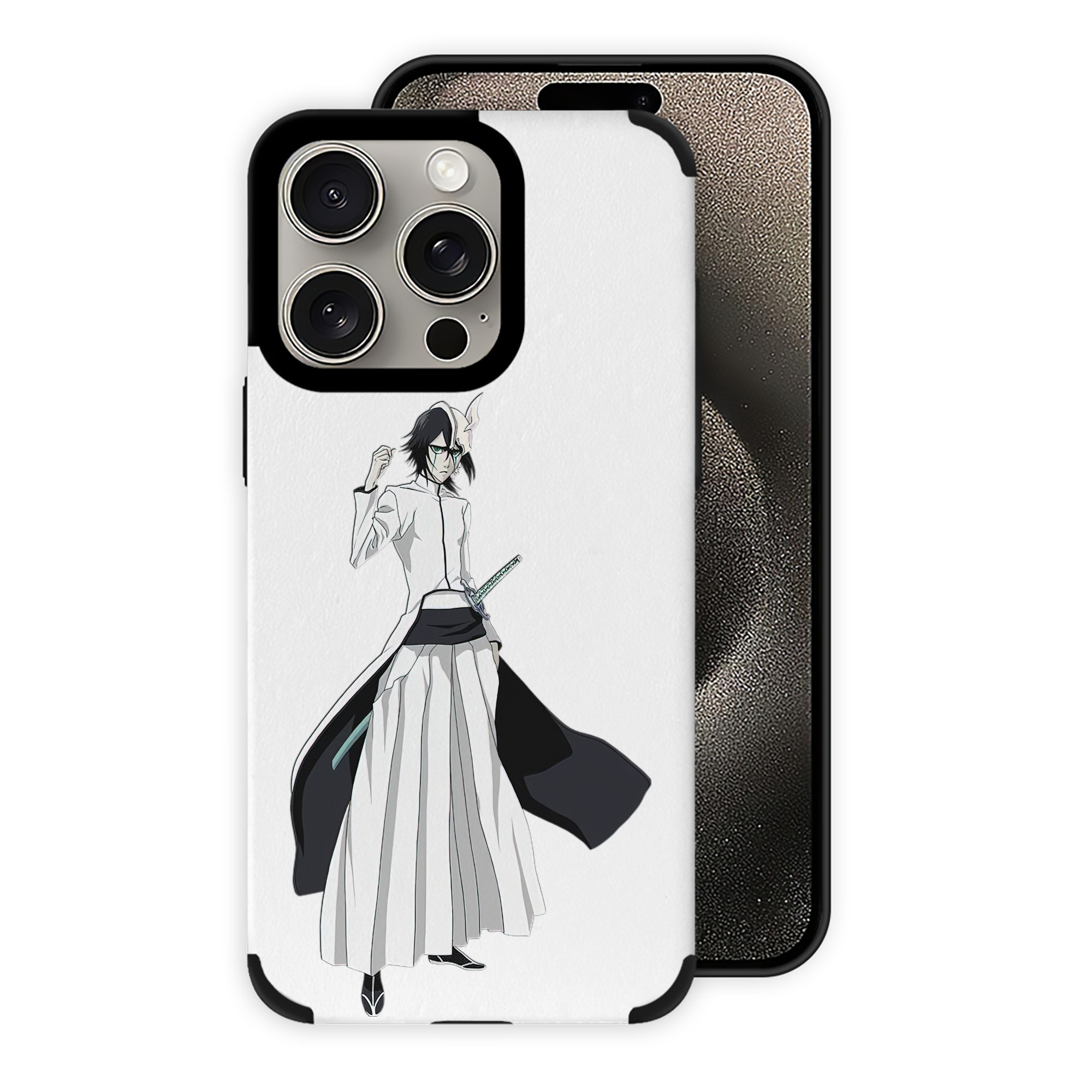 （画像用） ブリーチ ウルキオラ·シファー BLEACH Ulquiorra cifer 【iPhone15ProMax対応】 PUレザー スマホケース 耐衝撃＆黄変防止