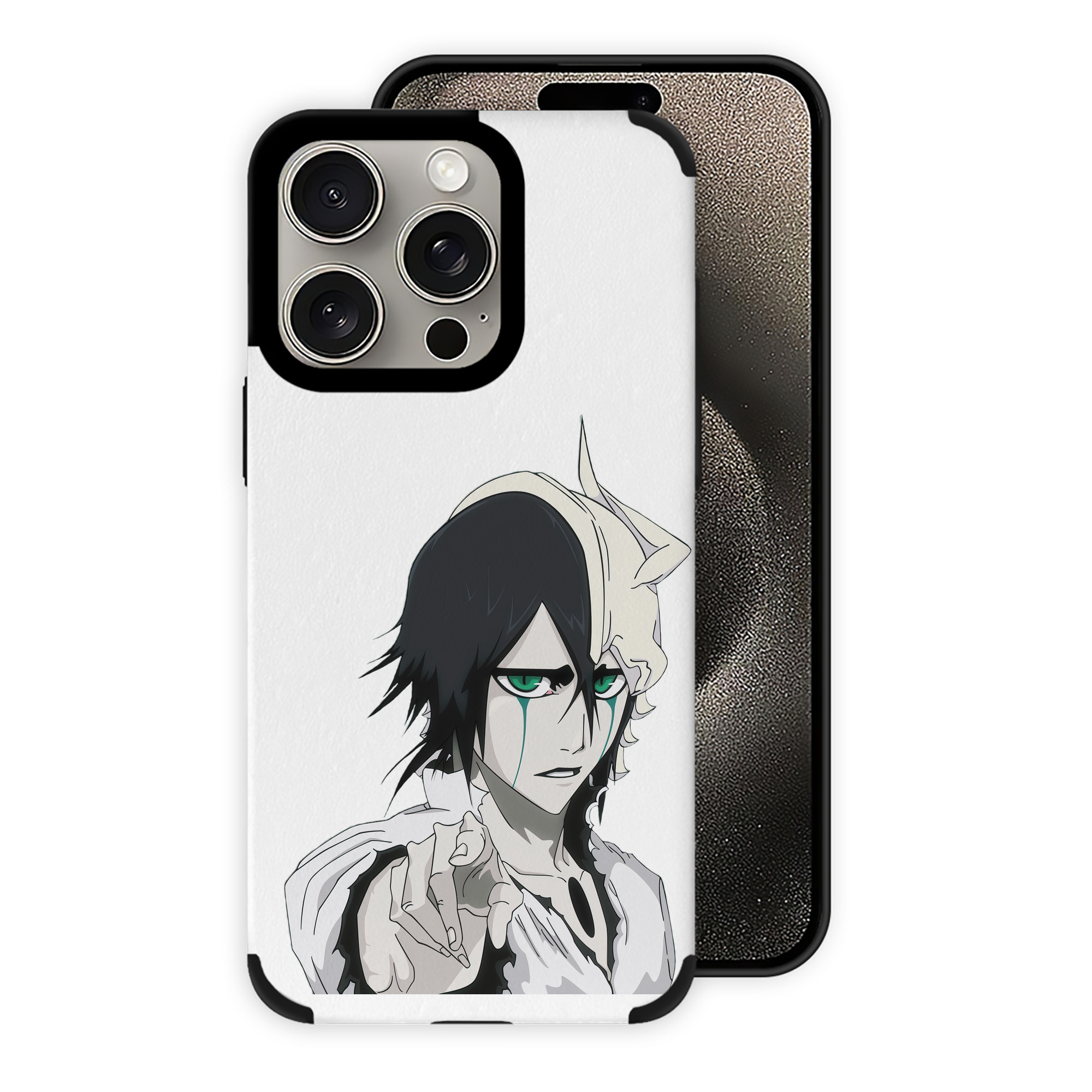 （画像用） ブリーチ ウルキオラ·シファー BLEACH Ulquiorra cifer 【iPhone15ProMax対応】 PUレザー スマホケース 耐衝撃＆黄変防止