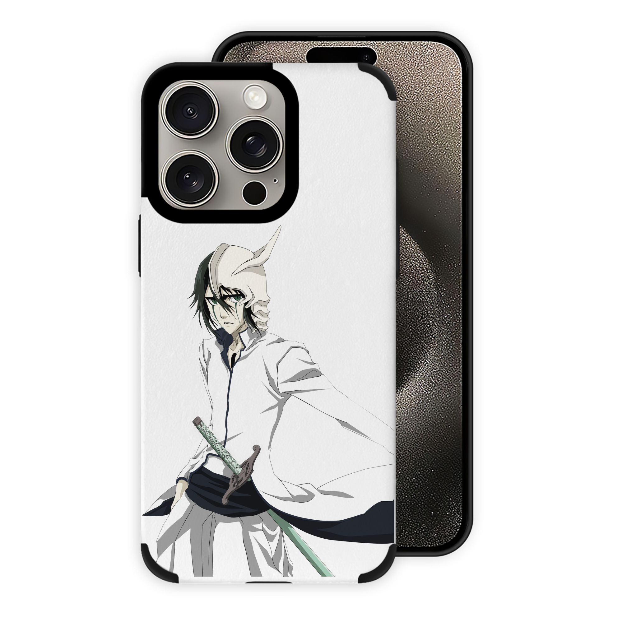 （画像用） ブリーチ ウルキオラ·シファー BLEACH Ulquiorra cifer 【iPhone15ProMax対応】 PUレザー スマホケース 耐衝撃＆黄変防止
