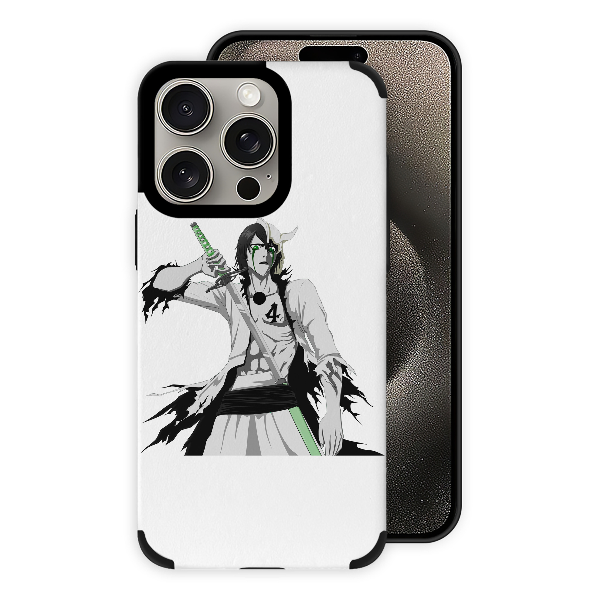 （画像用） ブリーチ ウルキオラ·シファー BLEACH Ulquiorra cifer 【iPhone15ProMax対応】 PUレザー スマホケース 耐衝撃＆黄変防止