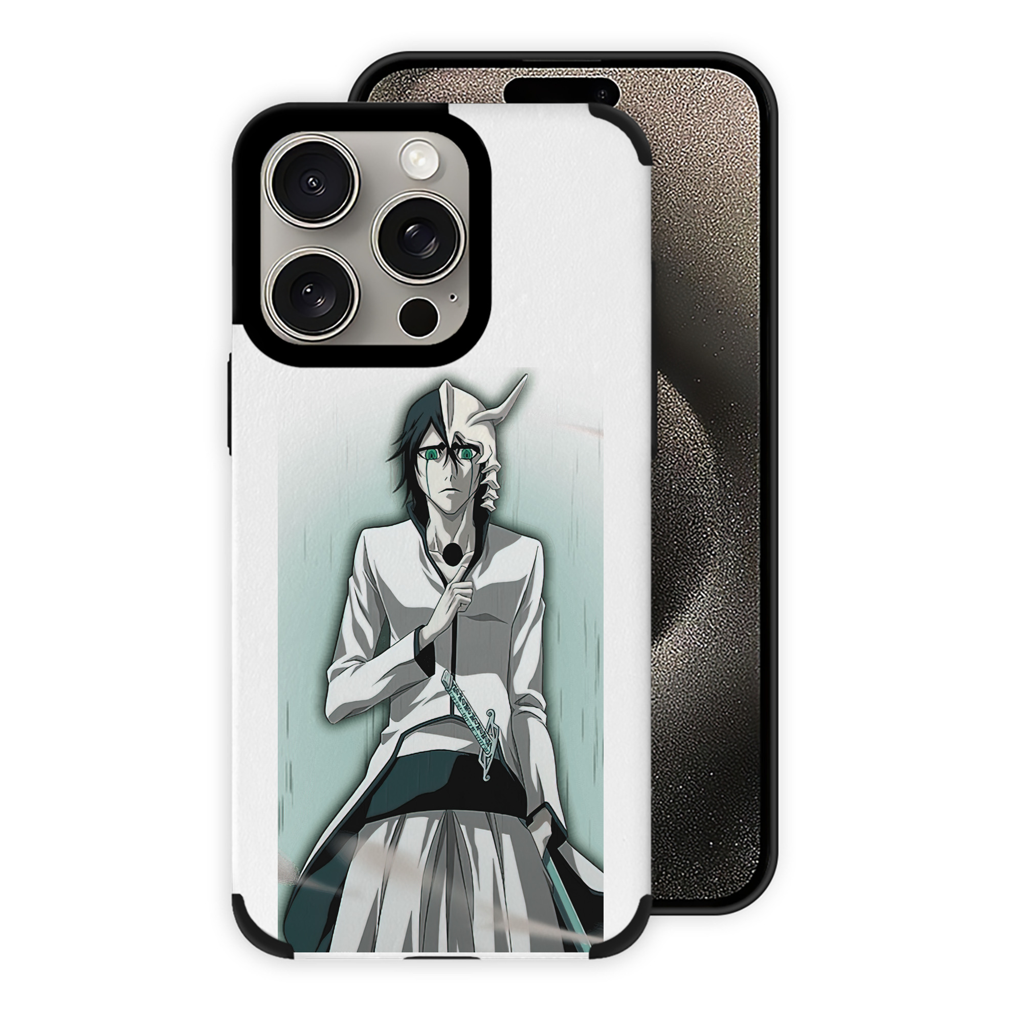 （画像用） ブリーチ ウルキオラ·シファー BLEACH Ulquiorra cifer 【iPhone15ProMax対応】 PUレザー スマホケース 耐衝撃＆黄変防止