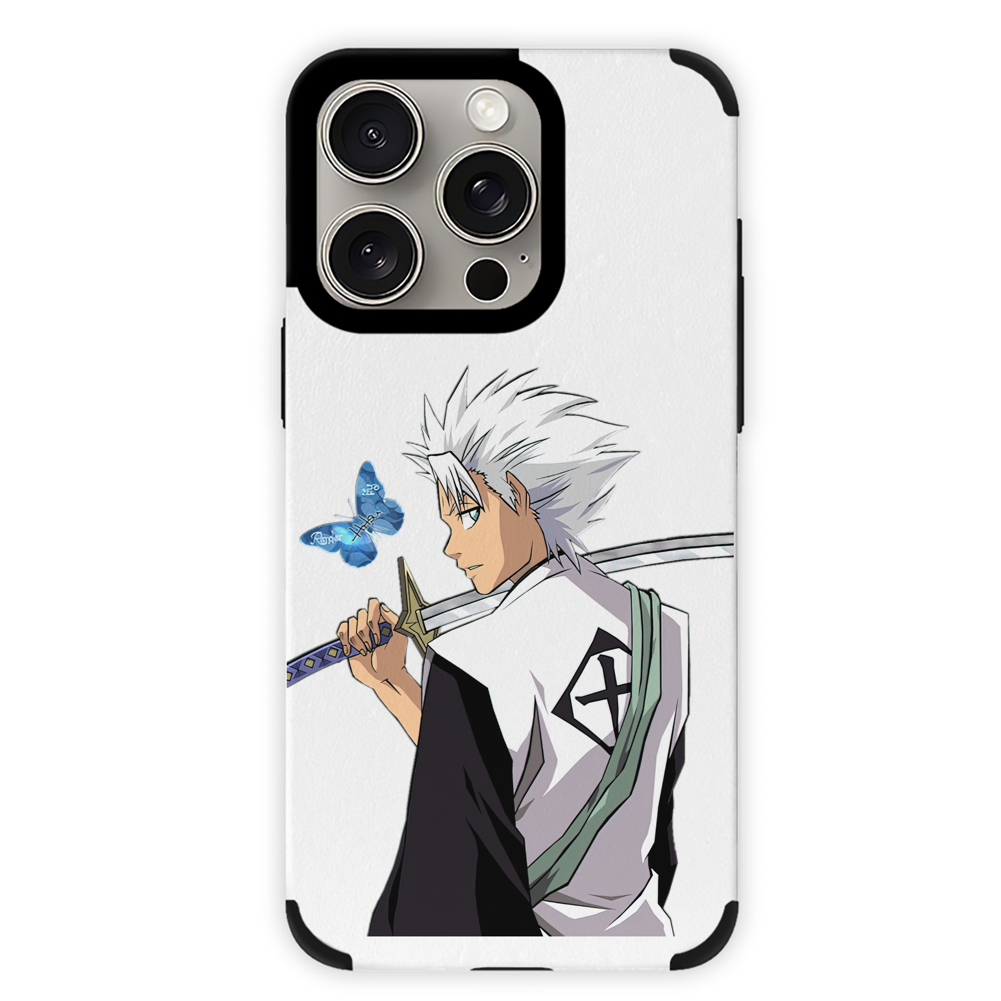（画像用） ブリーチ 日番谷冬獅郎（ひつがや とうしろう） BLEACH Hitsugaya Toushirou 【iPhone15ProMax対応】 PUレザー スマホケース 耐衝撃＆黄変防止
