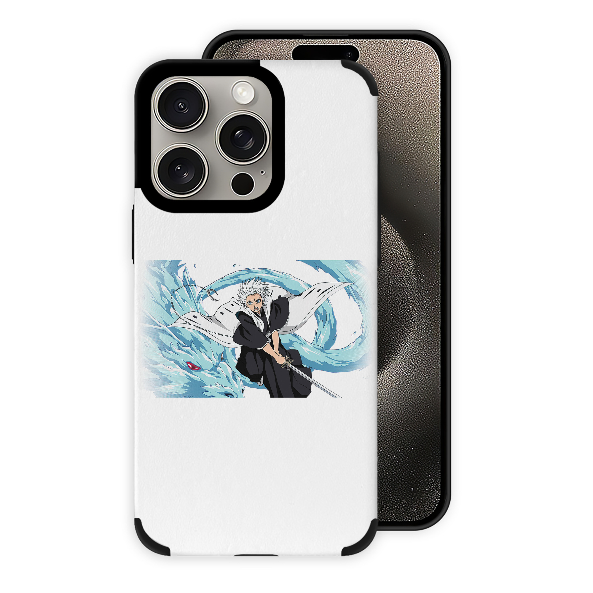 （画像用） ブリーチ 日番谷冬獅郎（ひつがや とうしろう） BLEACH Hitsugaya Toushirou 【iPhone15ProMax対応】 PUレザー スマホケース 耐衝撃＆黄変防止