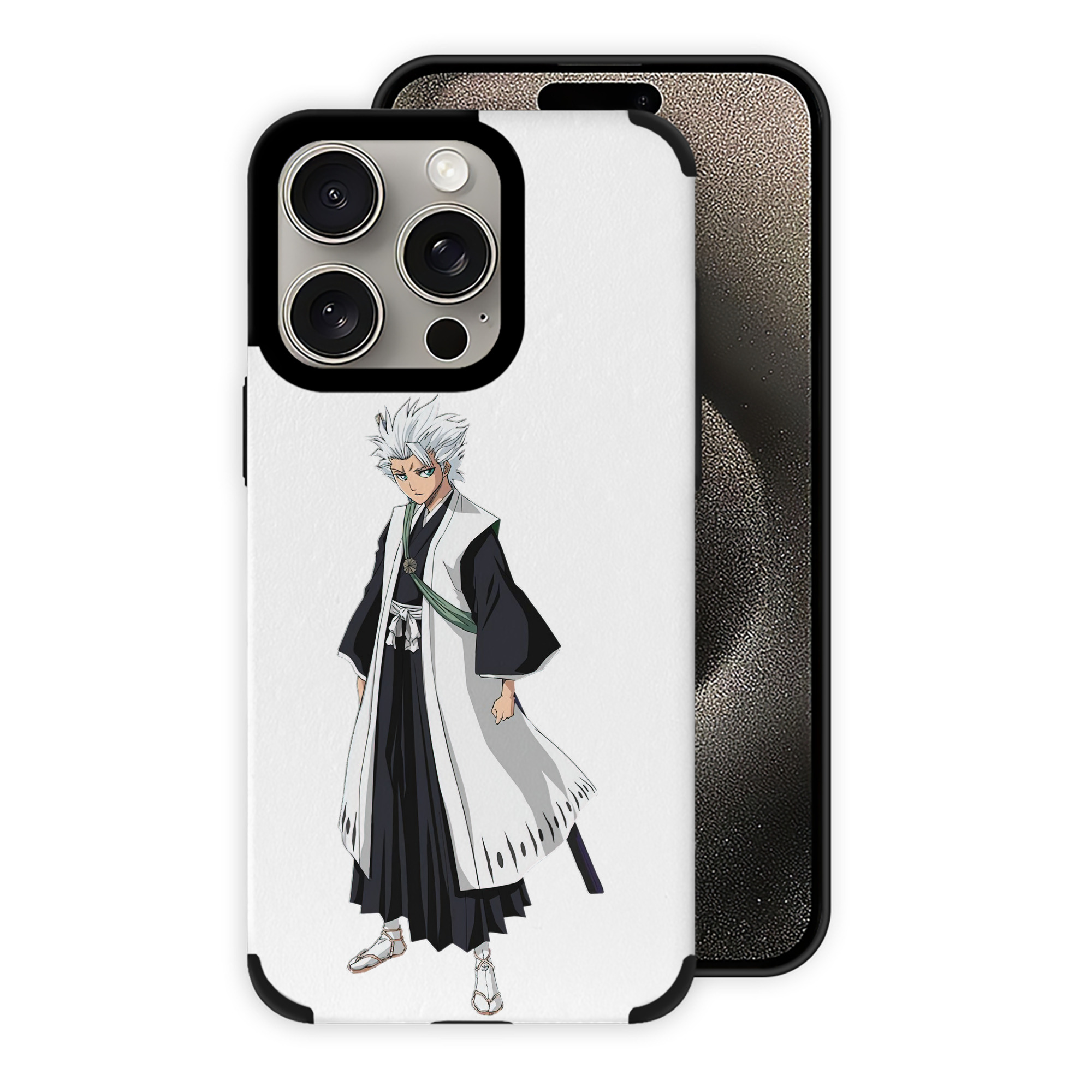 （画像用） ブリーチ 日番谷冬獅郎（ひつがや とうしろう） BLEACH Hitsugaya Toushirou 【iPhone15ProMax対応】 PUレザー スマホケース 耐衝撃＆黄変防止