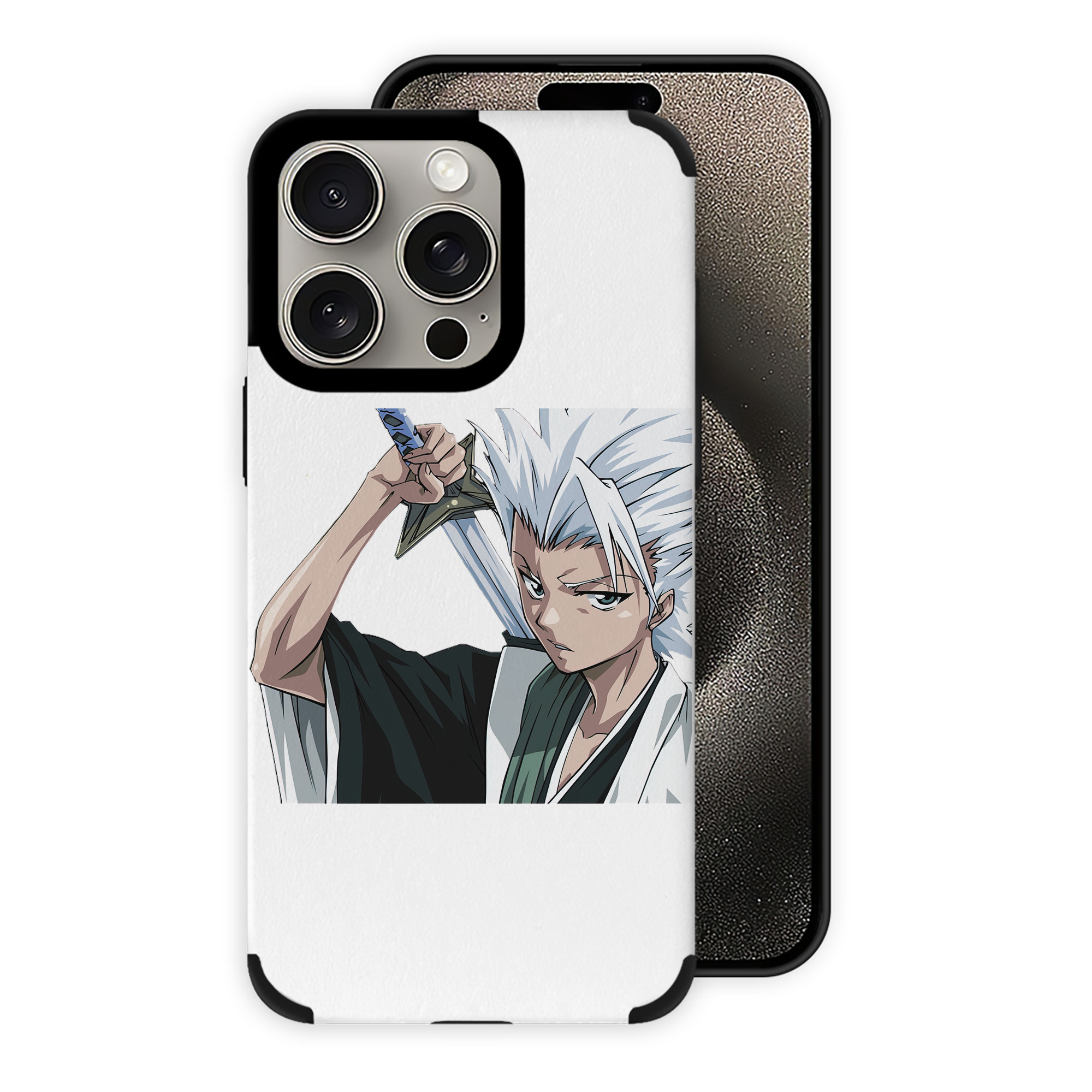 （画像用） ブリーチ 日番谷冬獅郎（ひつがや とうしろう） BLEACH Hitsugaya Toushirou 【iPhone15ProMax対応】 PUレザー スマホケース 耐衝撃＆黄変防止