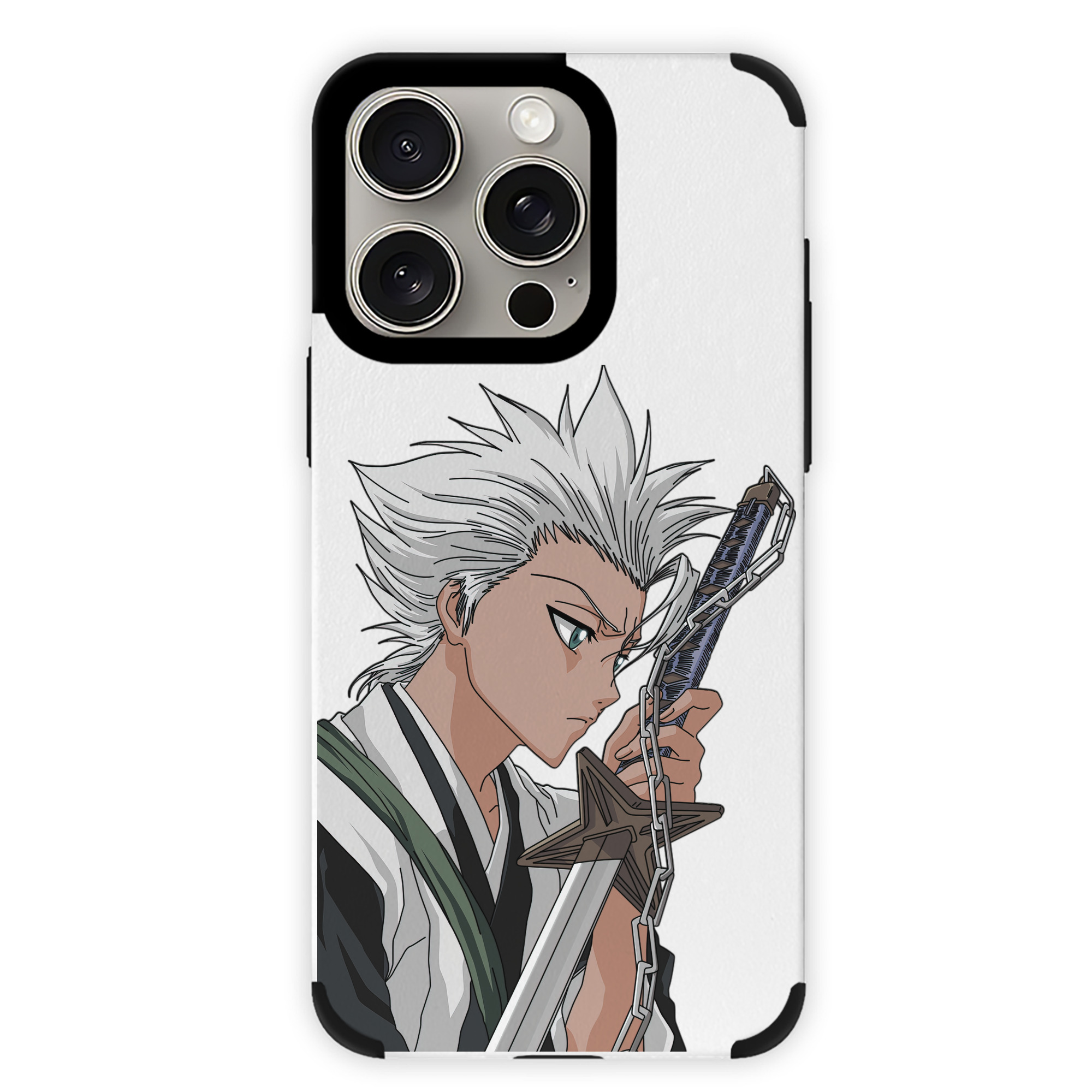 （画像用） ブリーチ 日番谷冬獅郎（ひつがや とうしろう） BLEACH Hitsugaya Toushirou 【iPhone15ProMax対応】 PUレザー スマホケース 耐衝撃＆黄変防止