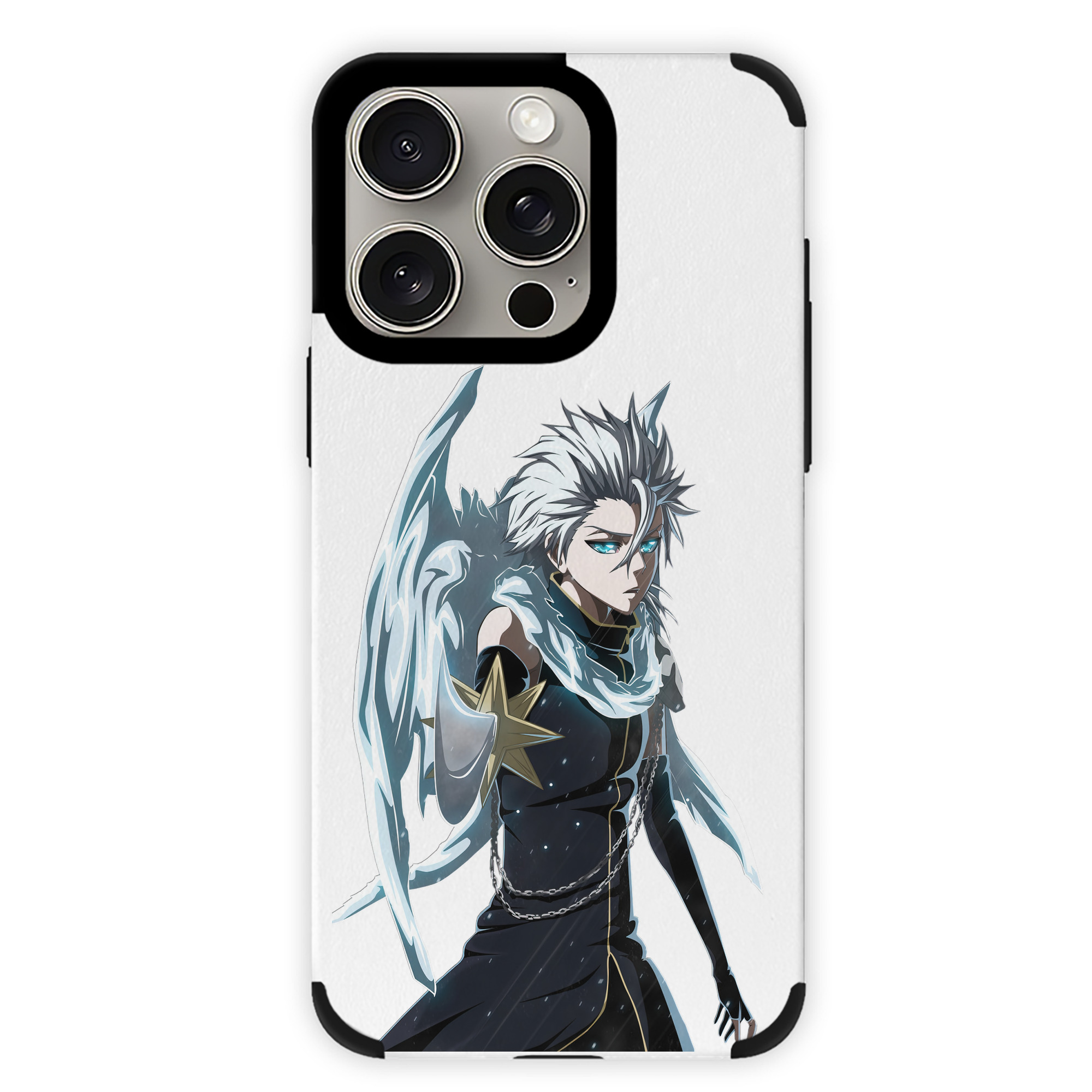 （画像用） ブリーチ 日番谷冬獅郎（ひつがや とうしろう） BLEACH Hitsugaya Toushirou 【iPhone15ProMax対応】 PUレザー スマホケース 耐衝撃＆黄変防止
