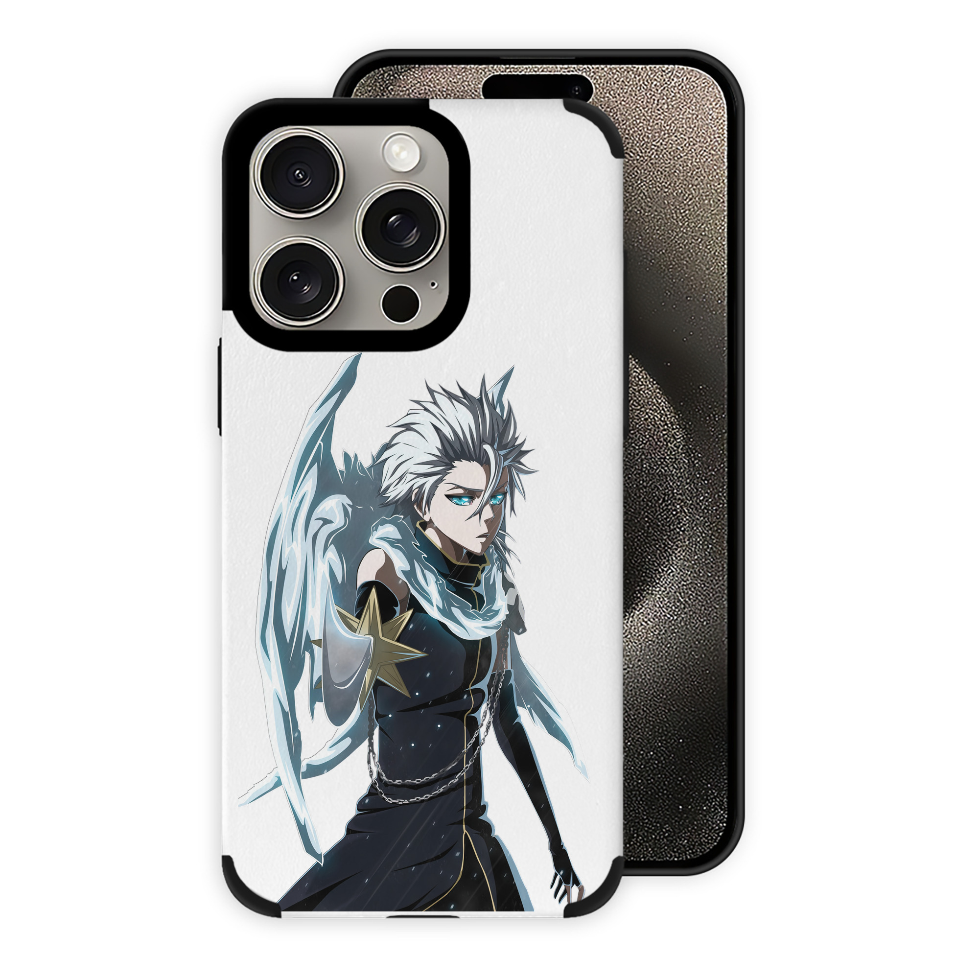 （画像用） ブリーチ 日番谷冬獅郎（ひつがや とうしろう） BLEACH Hitsugaya Toushirou 【iPhone15ProMax対応】 PUレザー スマホケース 耐衝撃＆黄変防止