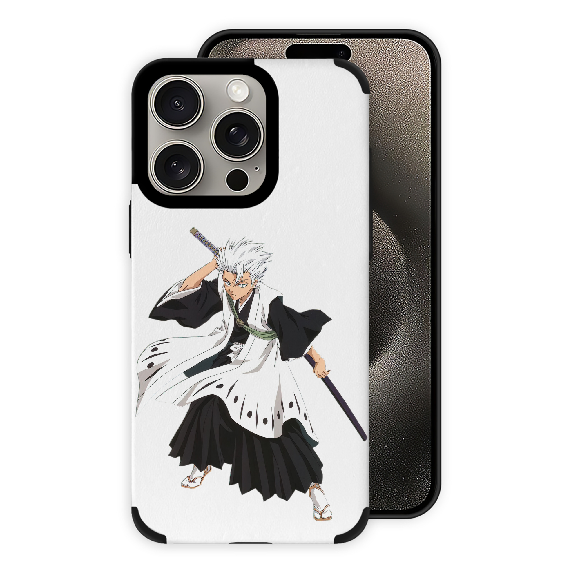 （画像用） ブリーチ 日番谷冬獅郎（ひつがや とうしろう） BLEACH Hitsugaya Toushirou 【iPhone15ProMax対応】 PUレザー スマホケース 耐衝撃＆黄変防止