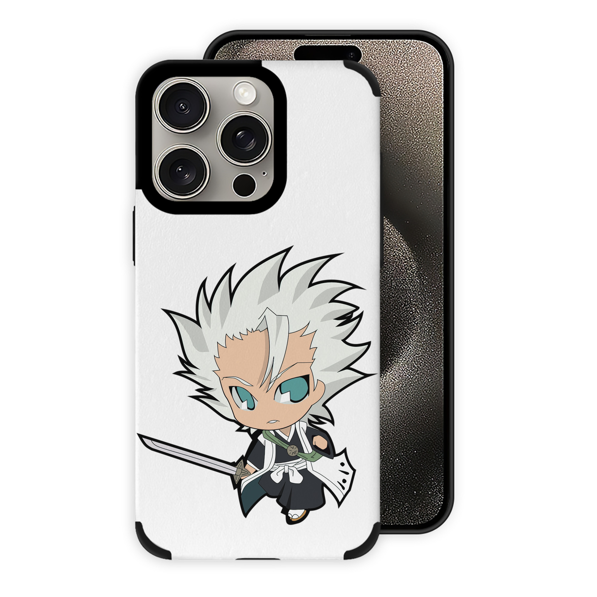 （画像用） ブリーチ 日番谷冬獅郎（ひつがや とうしろう） BLEACH Hitsugaya Toushirou 【iPhone15ProMax対応】 PUレザー スマホケース 耐衝撃＆黄変防止