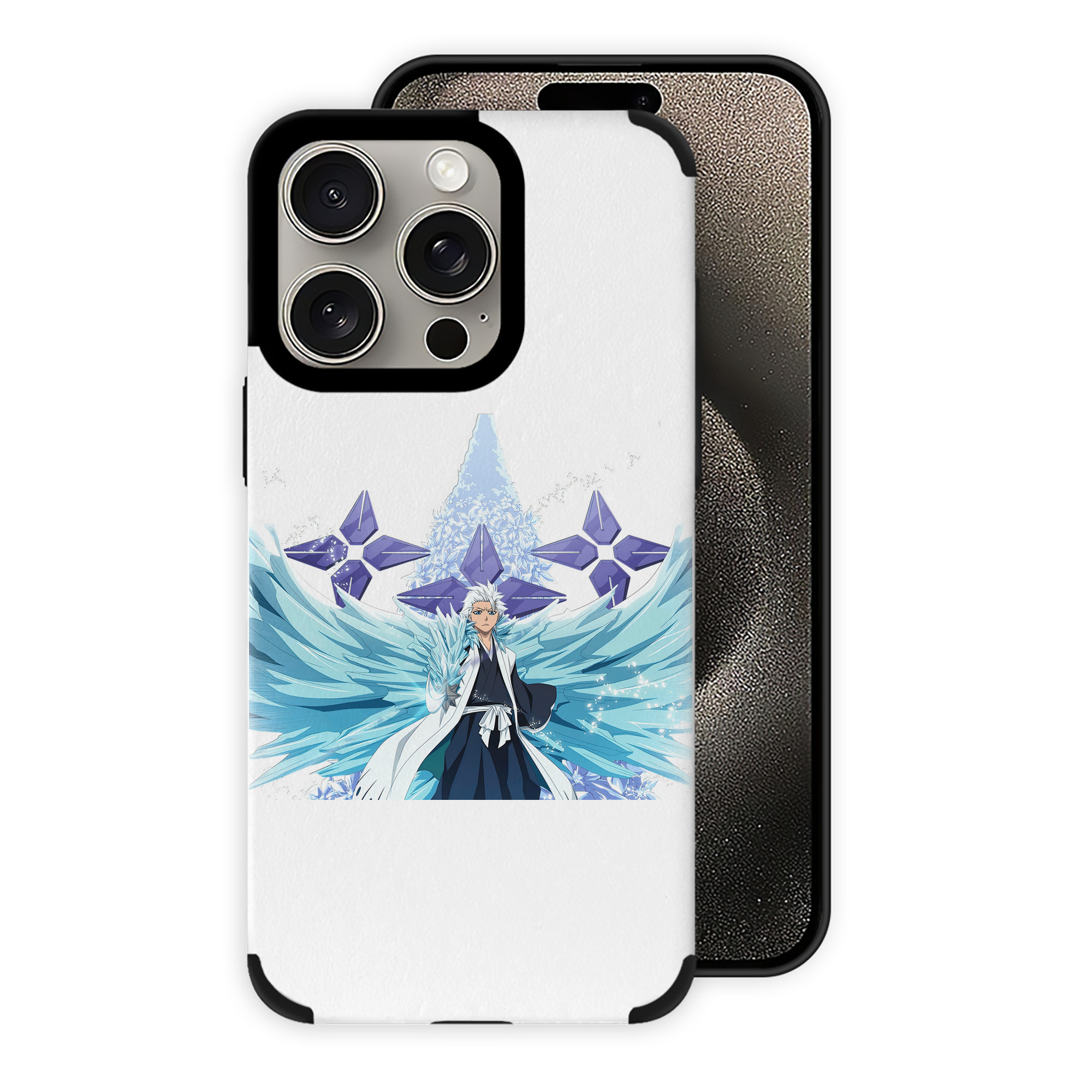 （画像用） ブリーチ 日番谷冬獅郎（ひつがや とうしろう） BLEACH Hitsugaya Toushirou 【iPhone15ProMax対応】 PUレザー スマホケース 耐衝撃＆黄変防止