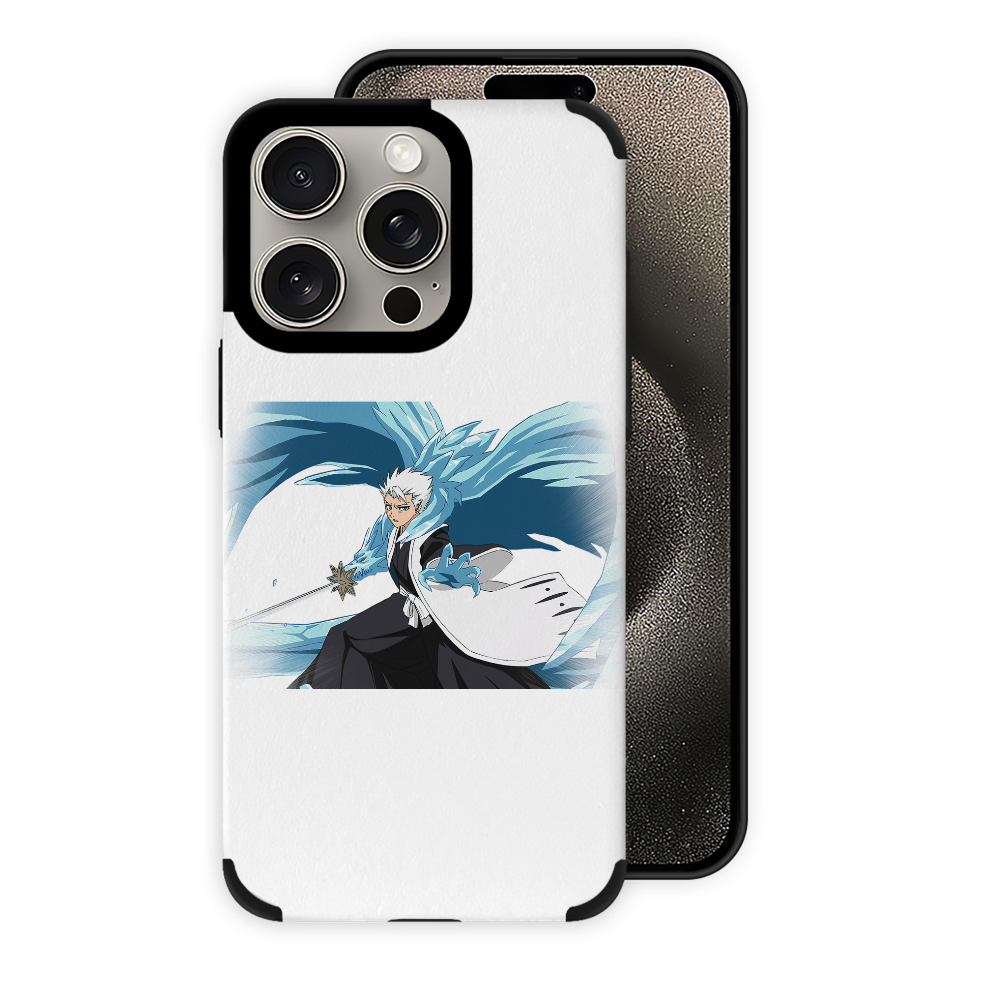 （画像用） ブリーチ 日番谷冬獅郎（ひつがや とうしろう） BLEACH Hitsugaya Toushirou 【iPhone15ProMax対応】 PUレザー スマホケース 耐衝撃＆黄変防止