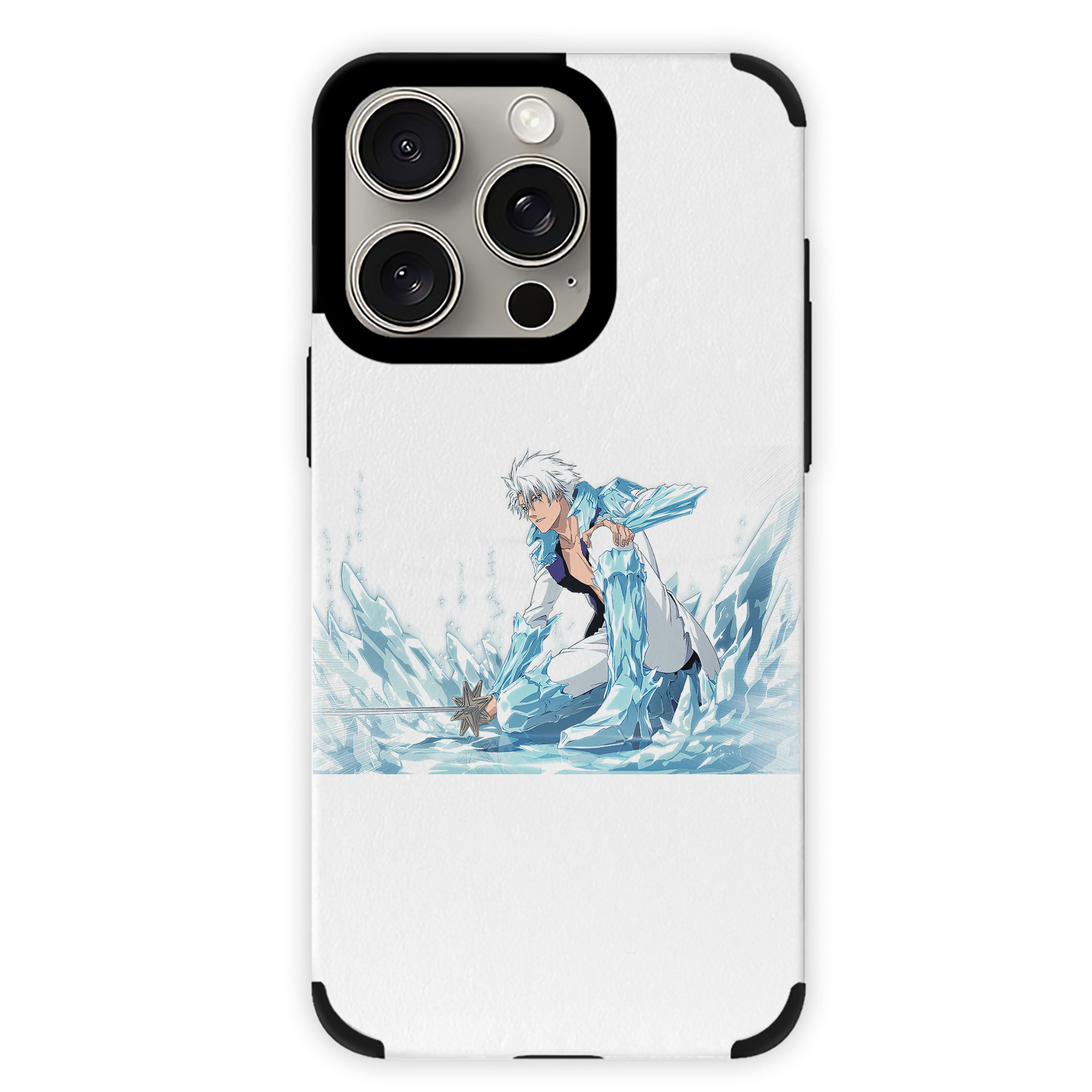 （画像用） ブリーチ 日番谷冬獅郎（ひつがや とうしろう） BLEACH Hitsugaya Toushirou 【iPhone15ProMax対応】 PUレザー スマホケース 耐衝撃＆黄変防止