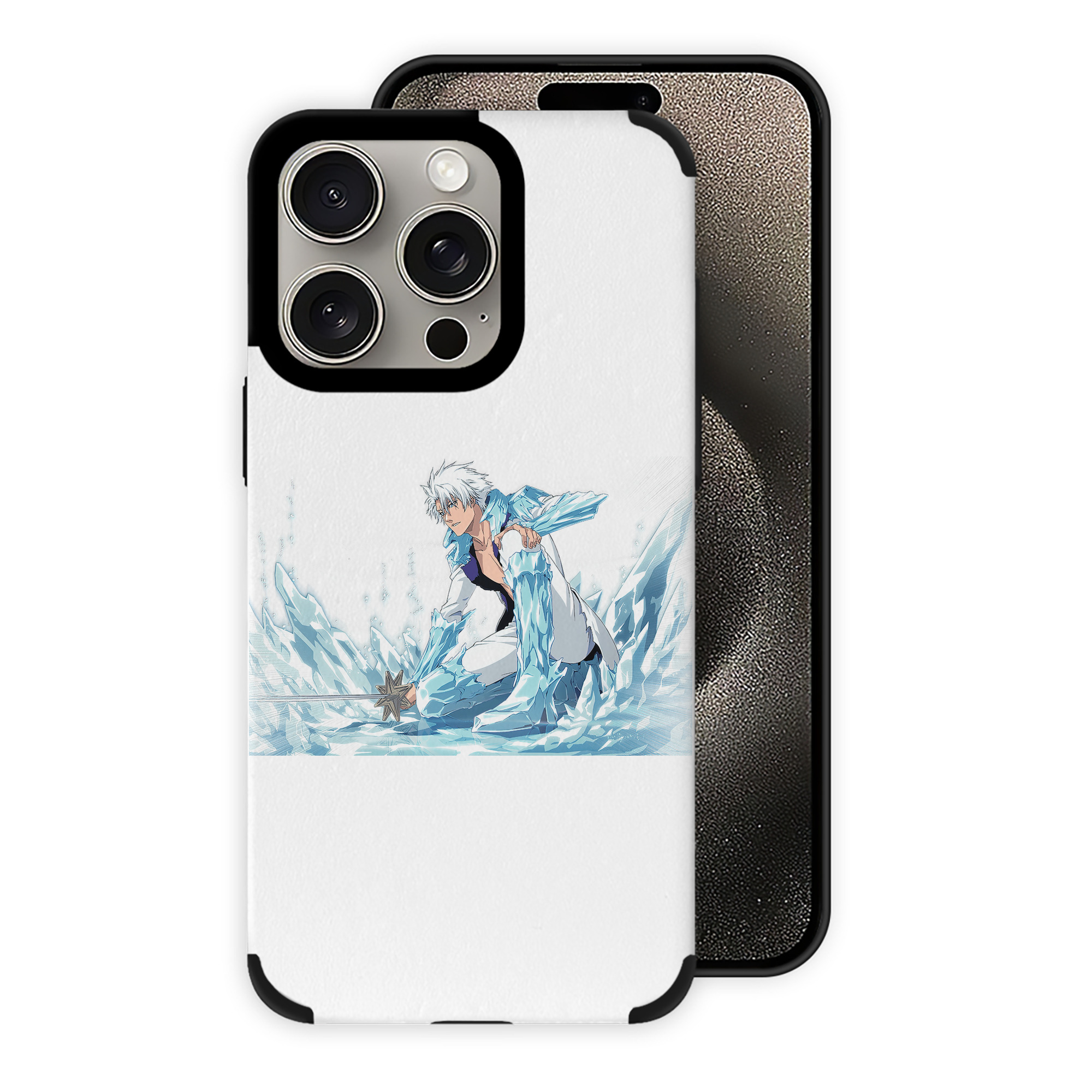 （画像用） ブリーチ 日番谷冬獅郎（ひつがや とうしろう） BLEACH Hitsugaya Toushirou 【iPhone15ProMax対応】 PUレザー スマホケース 耐衝撃＆黄変防止