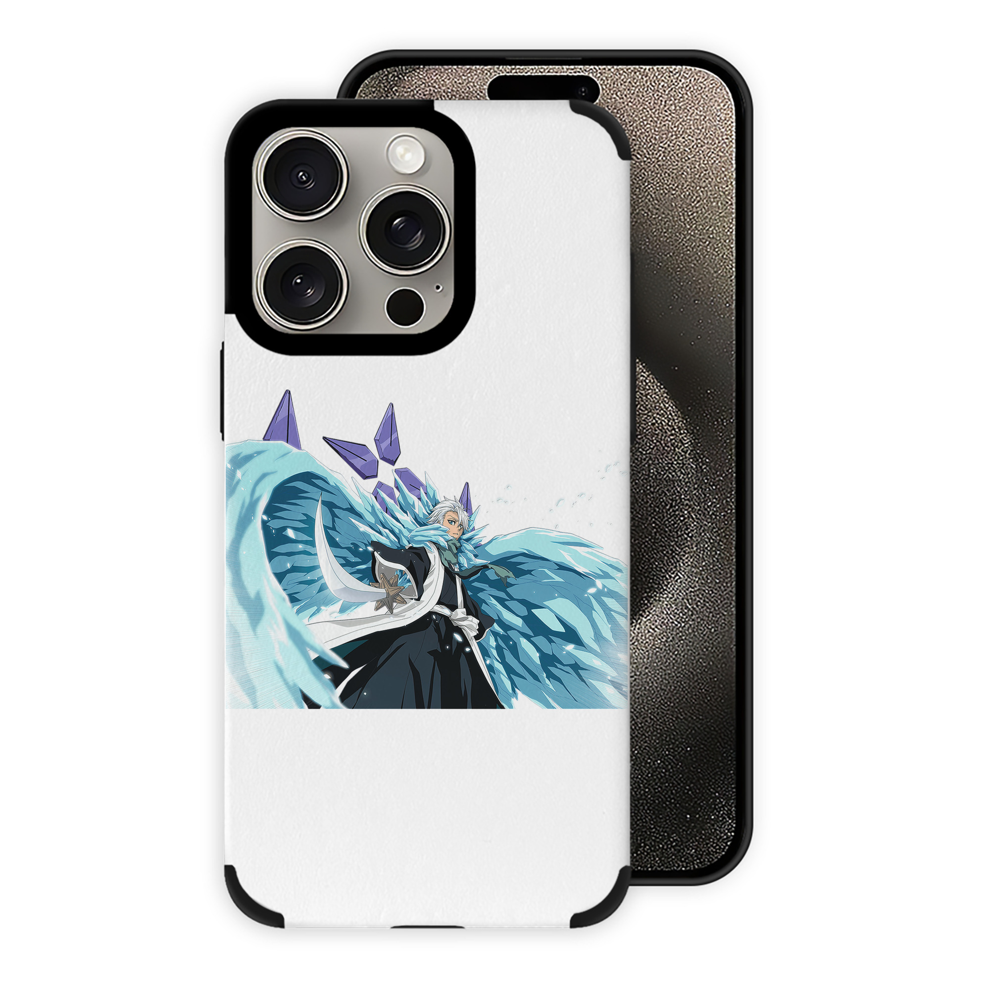 （画像用） ブリーチ 日番谷冬獅郎（ひつがや とうしろう） BLEACH Hitsugaya Toushirou 【iPhone15ProMax対応】 PUレザー スマホケース 耐衝撃＆黄変防止