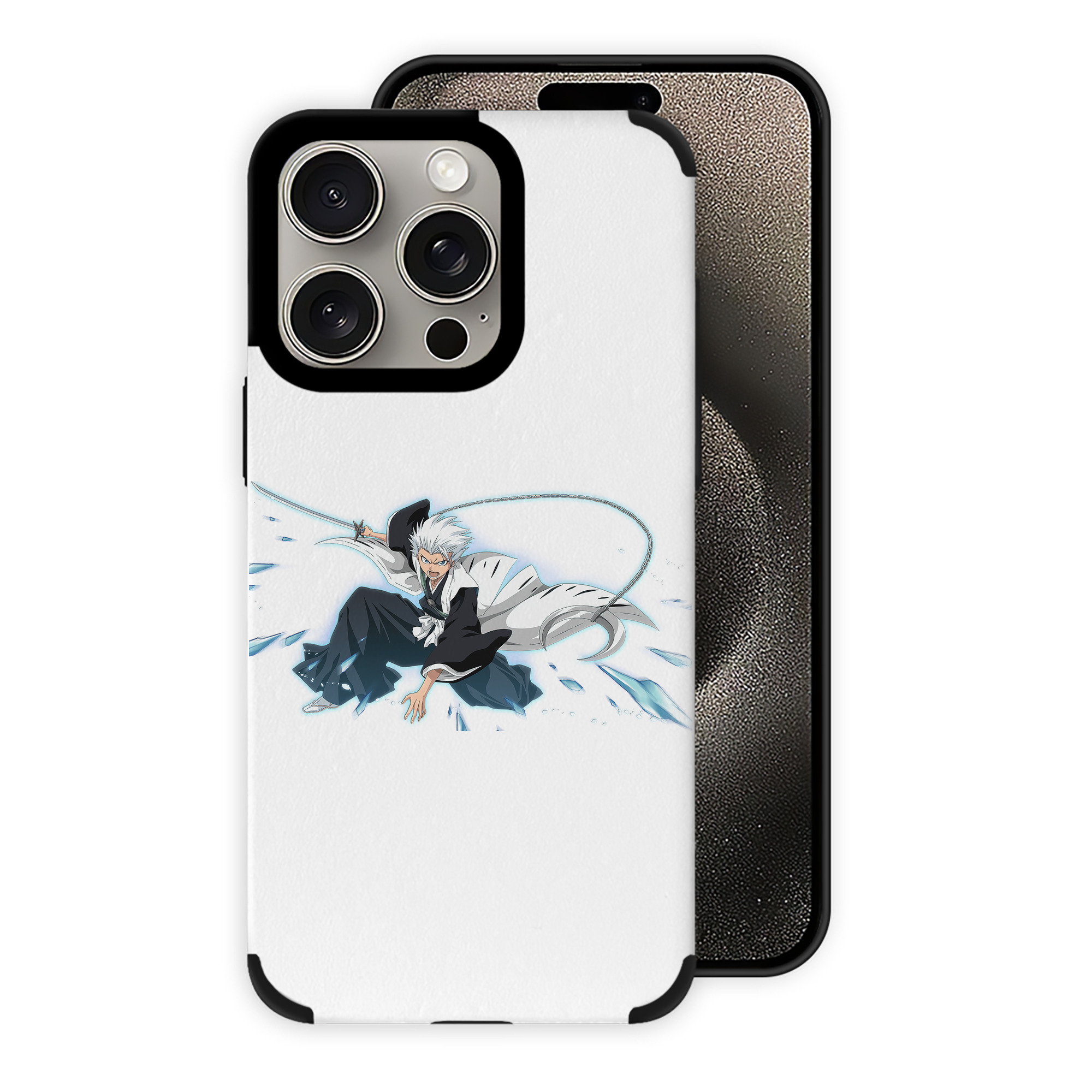 （画像用） ブリーチ 日番谷冬獅郎（ひつがや とうしろう） BLEACH Hitsugaya Toushirou 【iPhone15ProMax対応】 PUレザー スマホケース 耐衝撃＆黄変防止