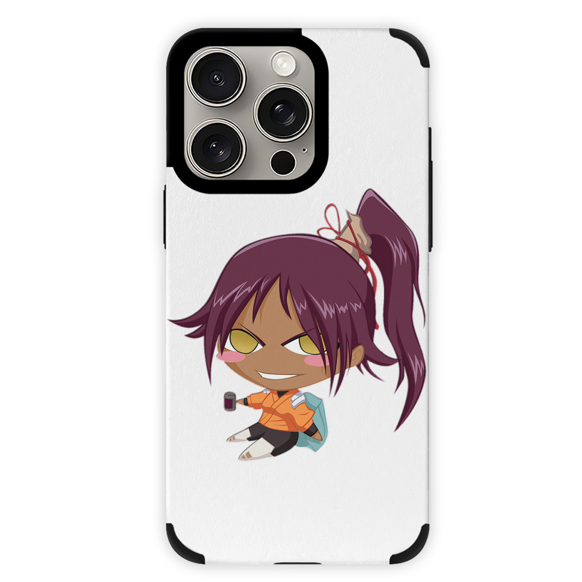 （画像用） ブリーチ 四楓院 夜一（しほういん よるいち） BLEACH Shihouin Yoruichi 【iPhone15ProMax対応】 PUレザー スマホケース 耐衝撃＆黄変防止