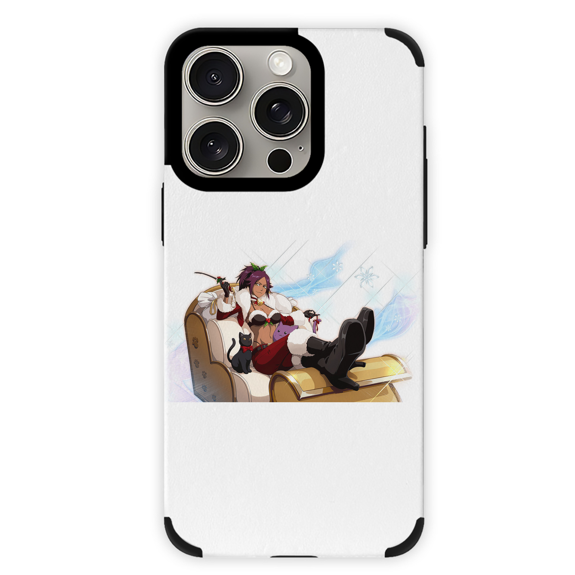 （画像用） ブリーチ 四楓院 夜一（しほういん よるいち） BLEACH Shihouin Yoruichi 【iPhone15ProMax対応】 PUレザー スマホケース 耐衝撃＆黄変防止