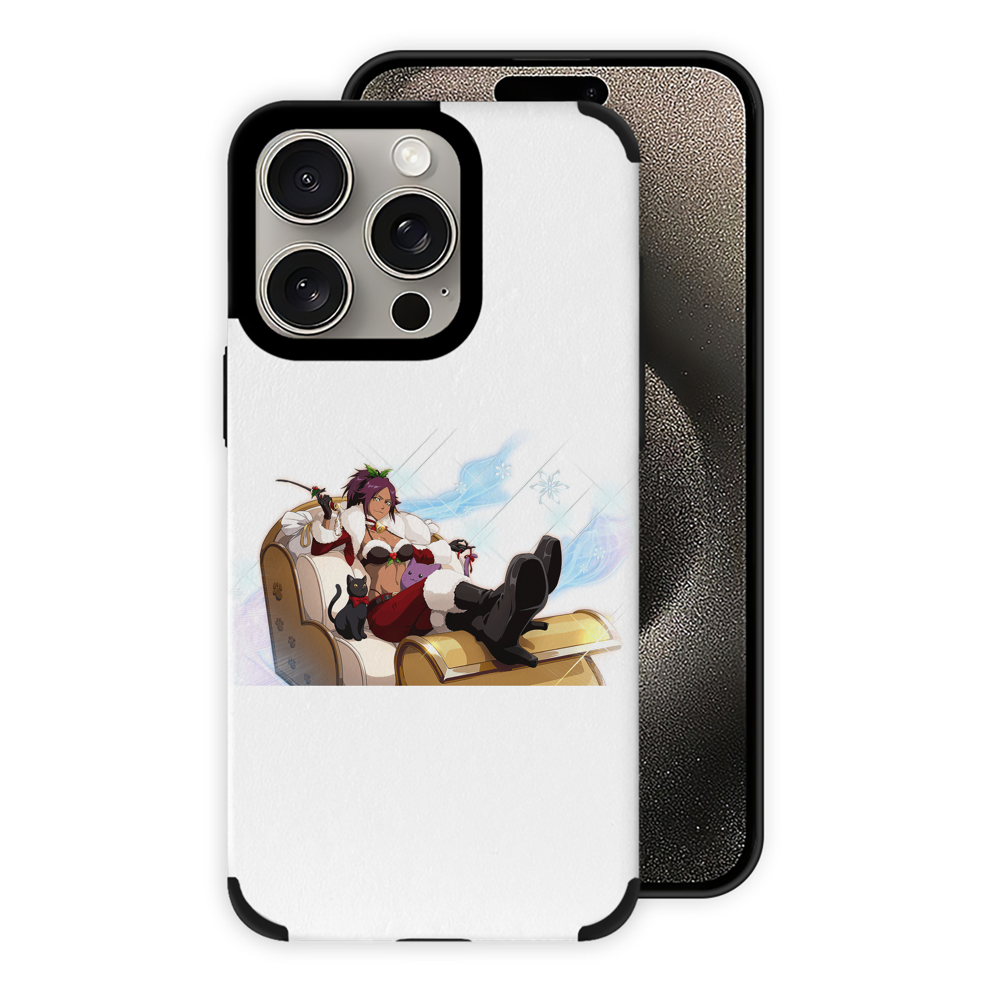 （画像用） ブリーチ 四楓院 夜一（しほういん よるいち） BLEACH Shihouin Yoruichi 【iPhone15ProMax対応】 PUレザー スマホケース 耐衝撃＆黄変防止