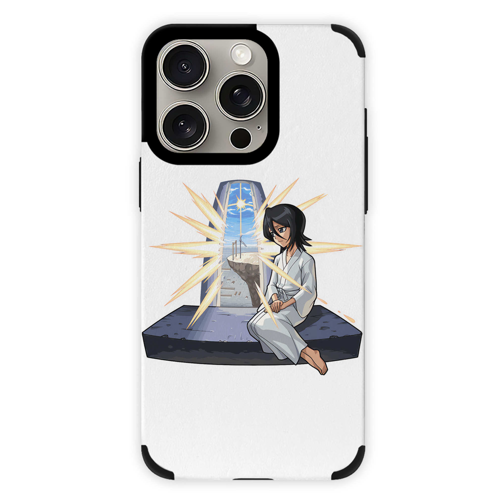 （画像用） ブリーチ 朽木ルキア BLEACH Kuchiki Rukia 【iPhone15ProMax対応】 PUレザー スマホケース 耐衝撃＆黄変防止