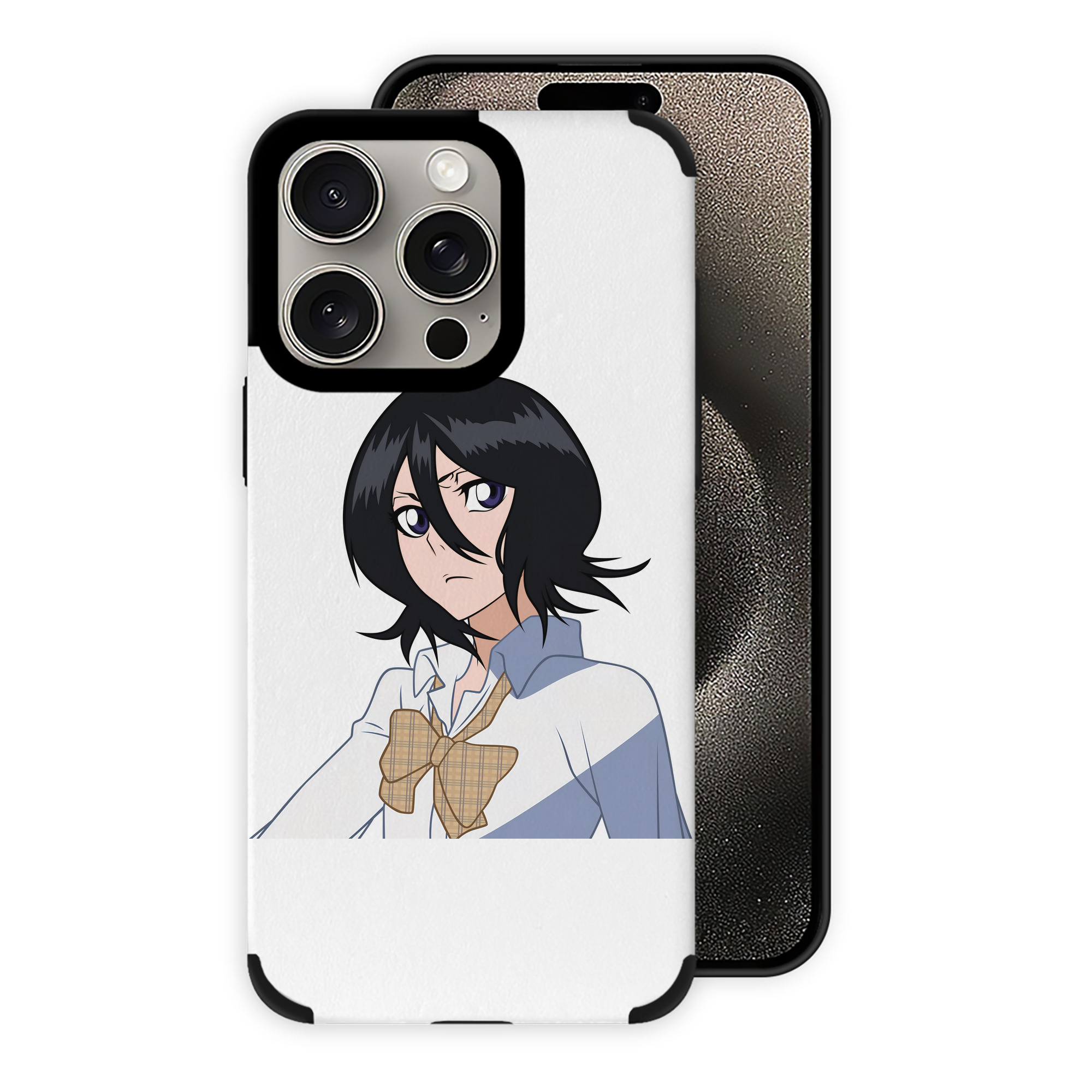 （画像用） ブリーチ 朽木ルキア BLEACH Kuchiki Rukia 【iPhone15ProMax対応】 PUレザー スマホケース 耐衝撃＆黄変防止