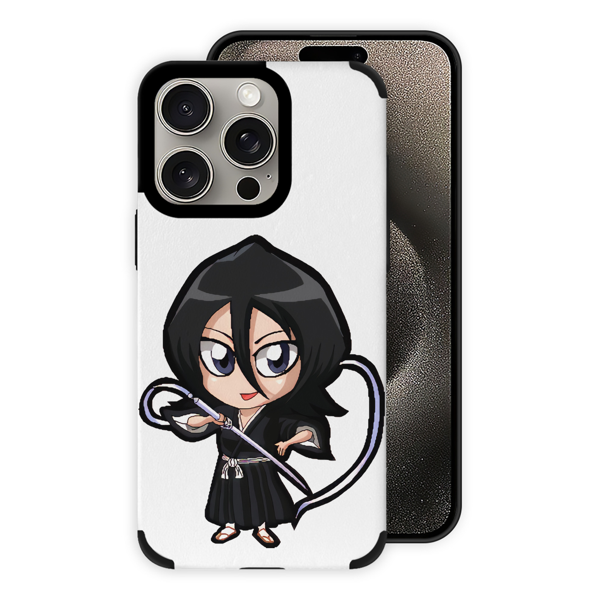 （画像用） ブリーチ 朽木ルキア BLEACH Kuchiki Rukia 【iPhone15ProMax対応】 PUレザー スマホケース 耐衝撃＆黄変防止