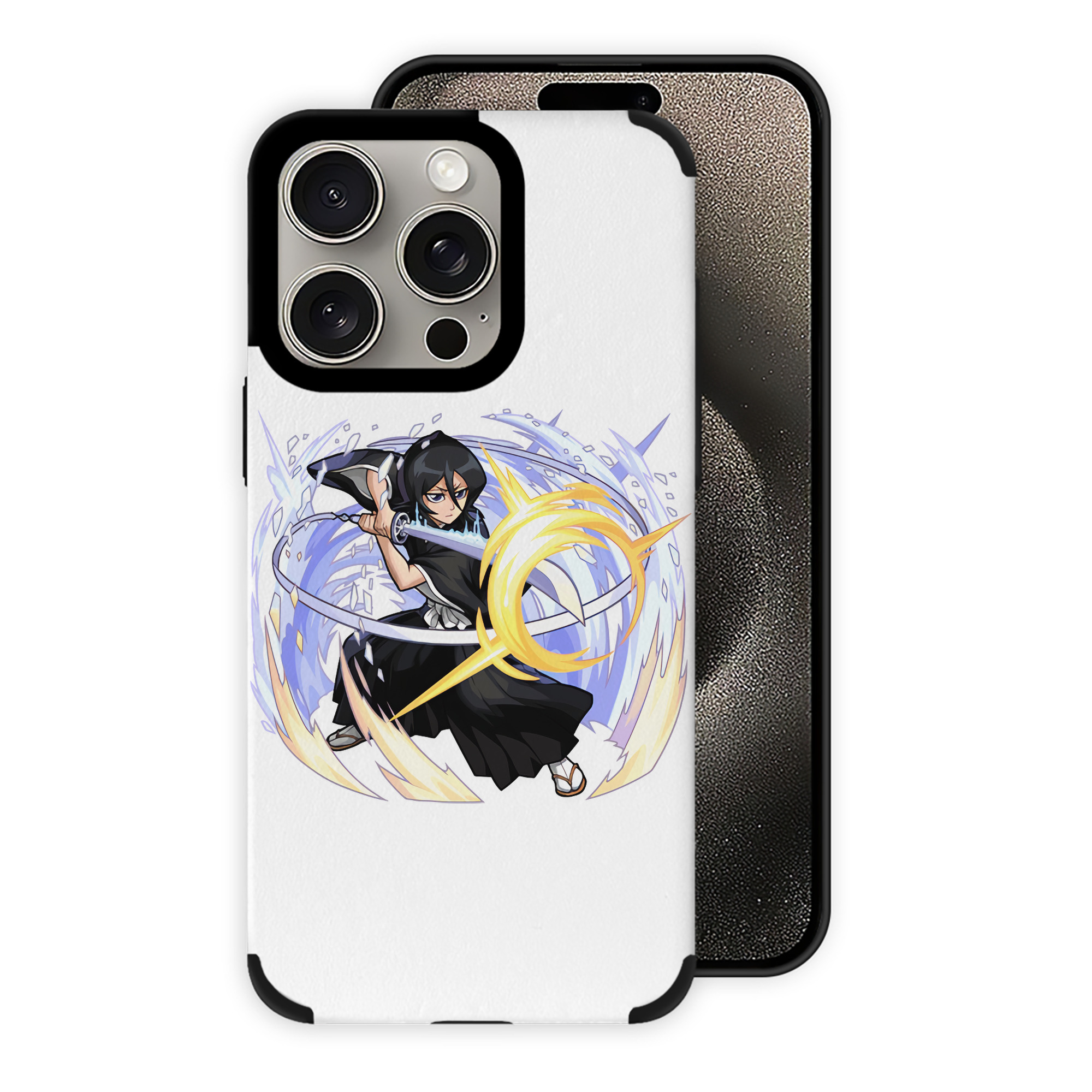 （画像用） ブリーチ 朽木ルキア BLEACH Kuchiki Rukia 【iPhone15ProMax対応】 PUレザー スマホケース 耐衝撃＆黄変防止