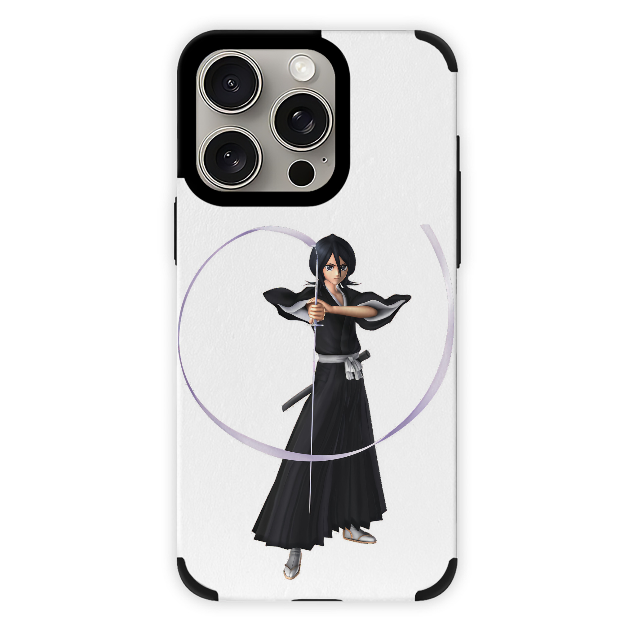 （画像用） ブリーチ 朽木ルキア BLEACH Kuchiki Rukia 【iPhone15ProMax対応】 PUレザー スマホケース 耐衝撃＆黄変防止