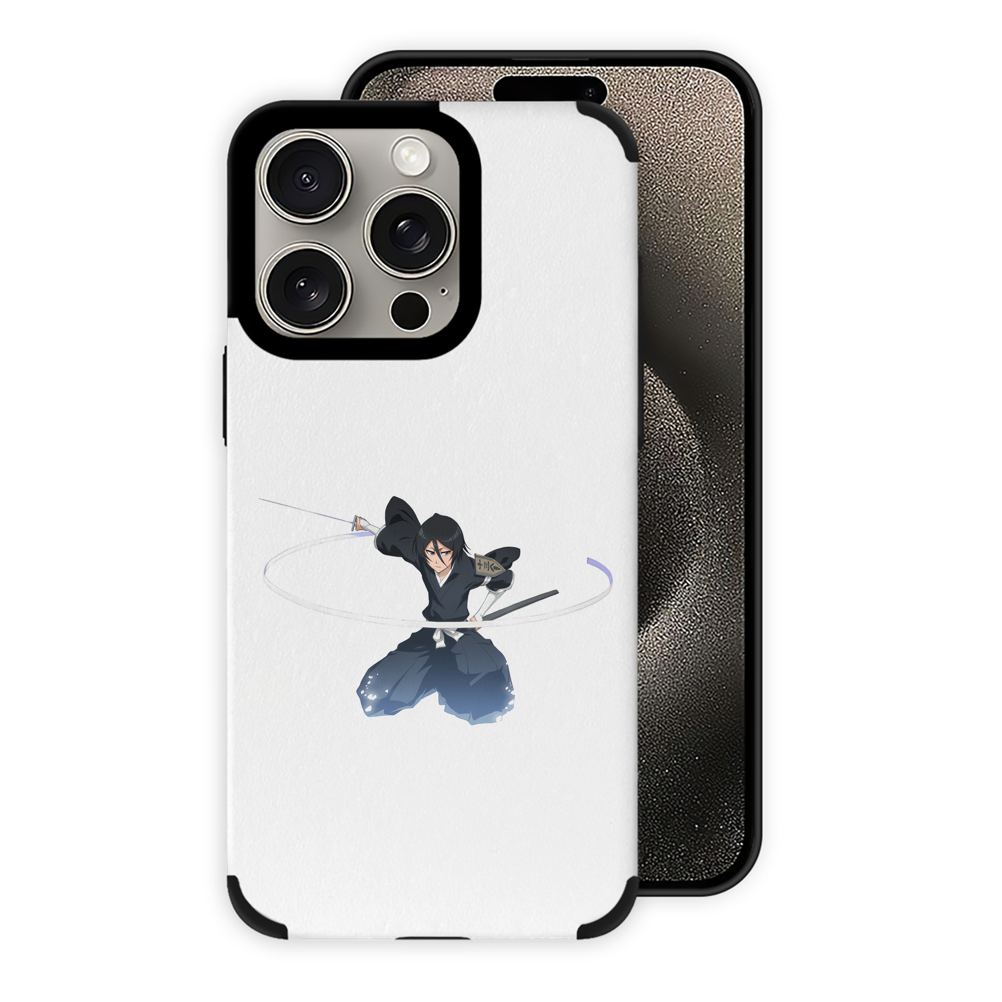 （画像用） ブリーチ 朽木ルキア BLEACH Kuchiki Rukia 【iPhone15ProMax対応】 PUレザー スマホケース 耐衝撃＆黄変防止