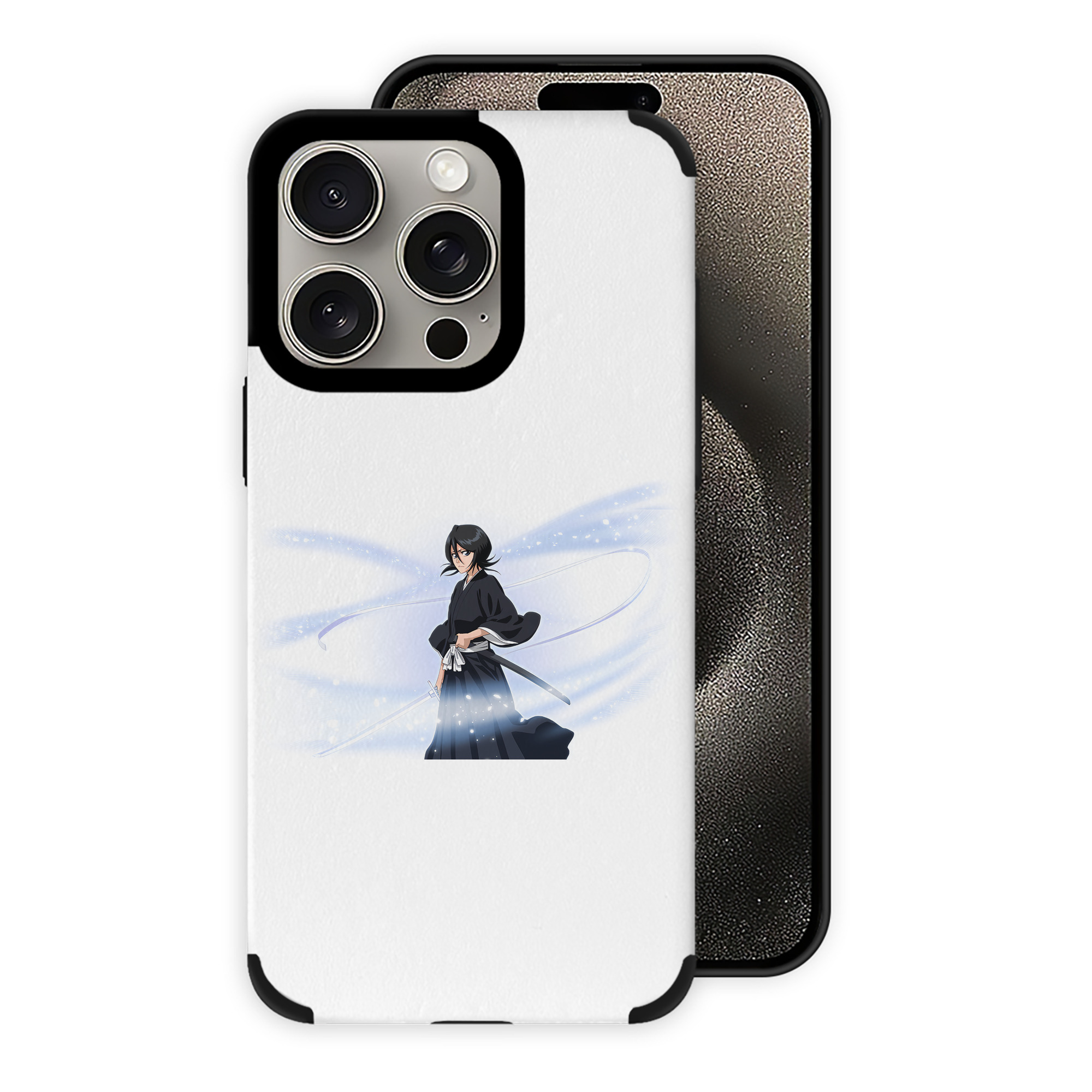 （画像用） ブリーチ 朽木ルキア BLEACH Kuchiki Rukia 【iPhone15ProMax対応】 PUレザー スマホケース 耐衝撃＆黄変防止