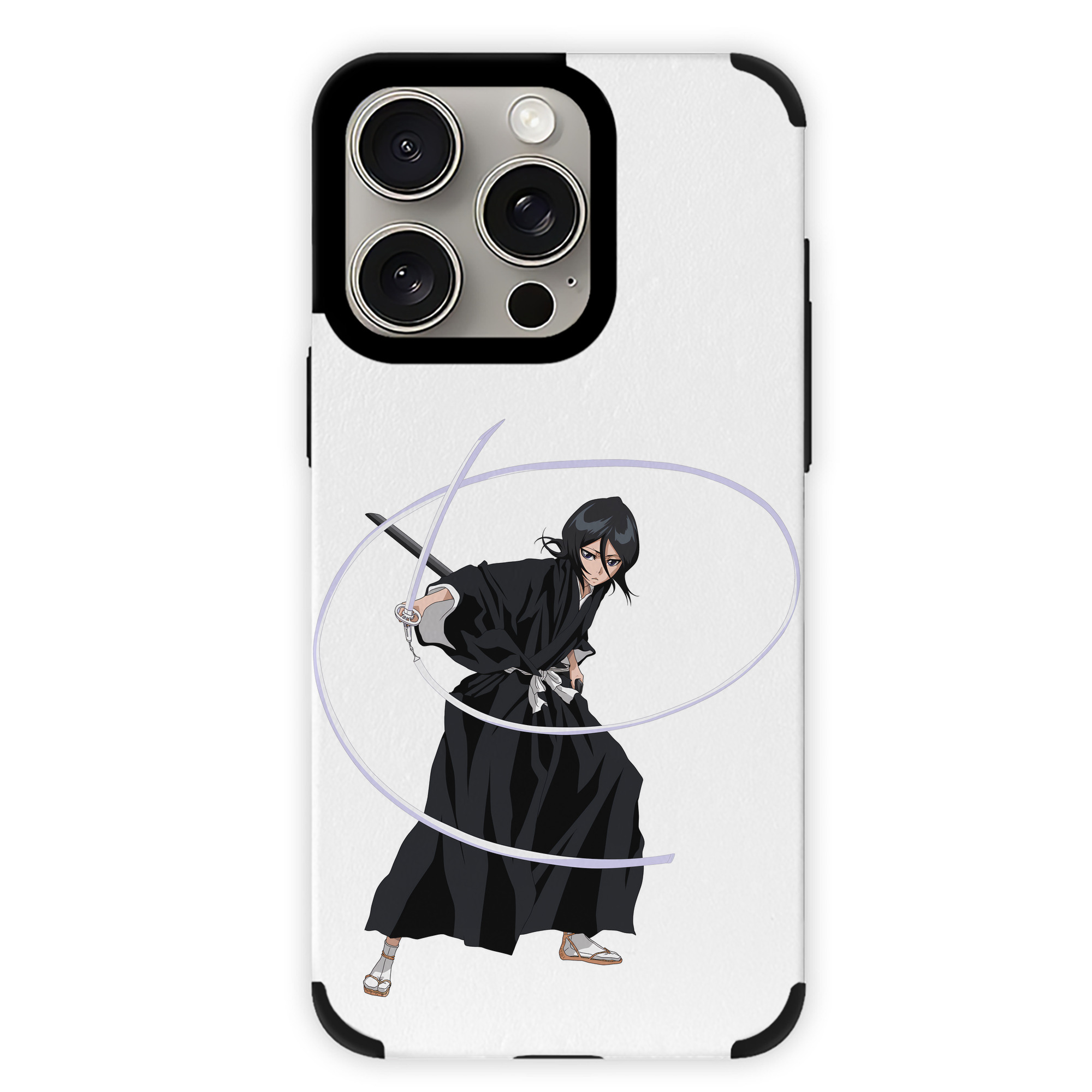 （画像用） ブリーチ 朽木ルキア BLEACH Kuchiki Rukia 【iPhone15ProMax対応】 PUレザー スマホケース 耐衝撃＆黄変防止