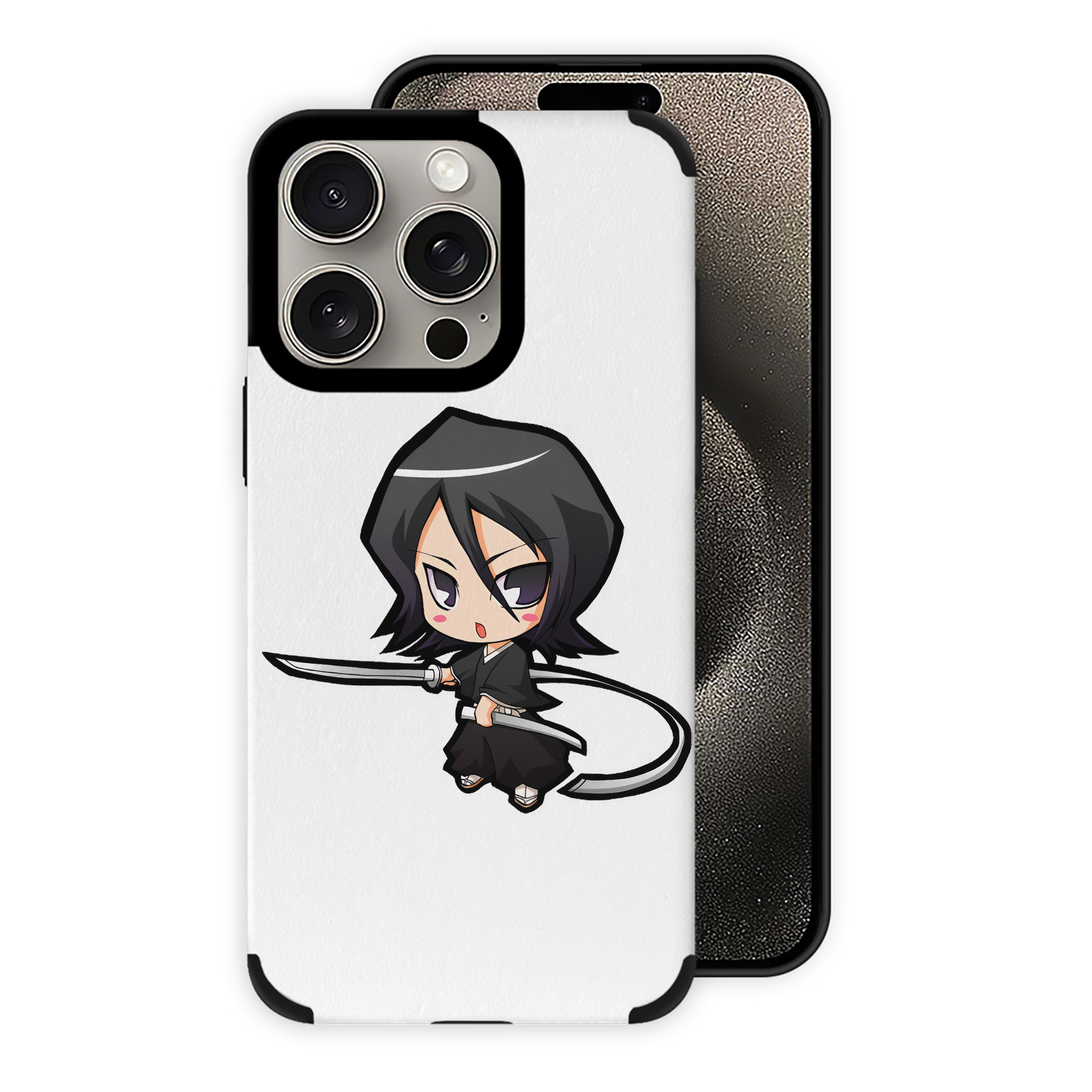 （画像用） ブリーチ 朽木ルキア BLEACH Kuchiki Rukia 【iPhone15ProMax対応】 PUレザー スマホケース 耐衝撃＆黄変防止