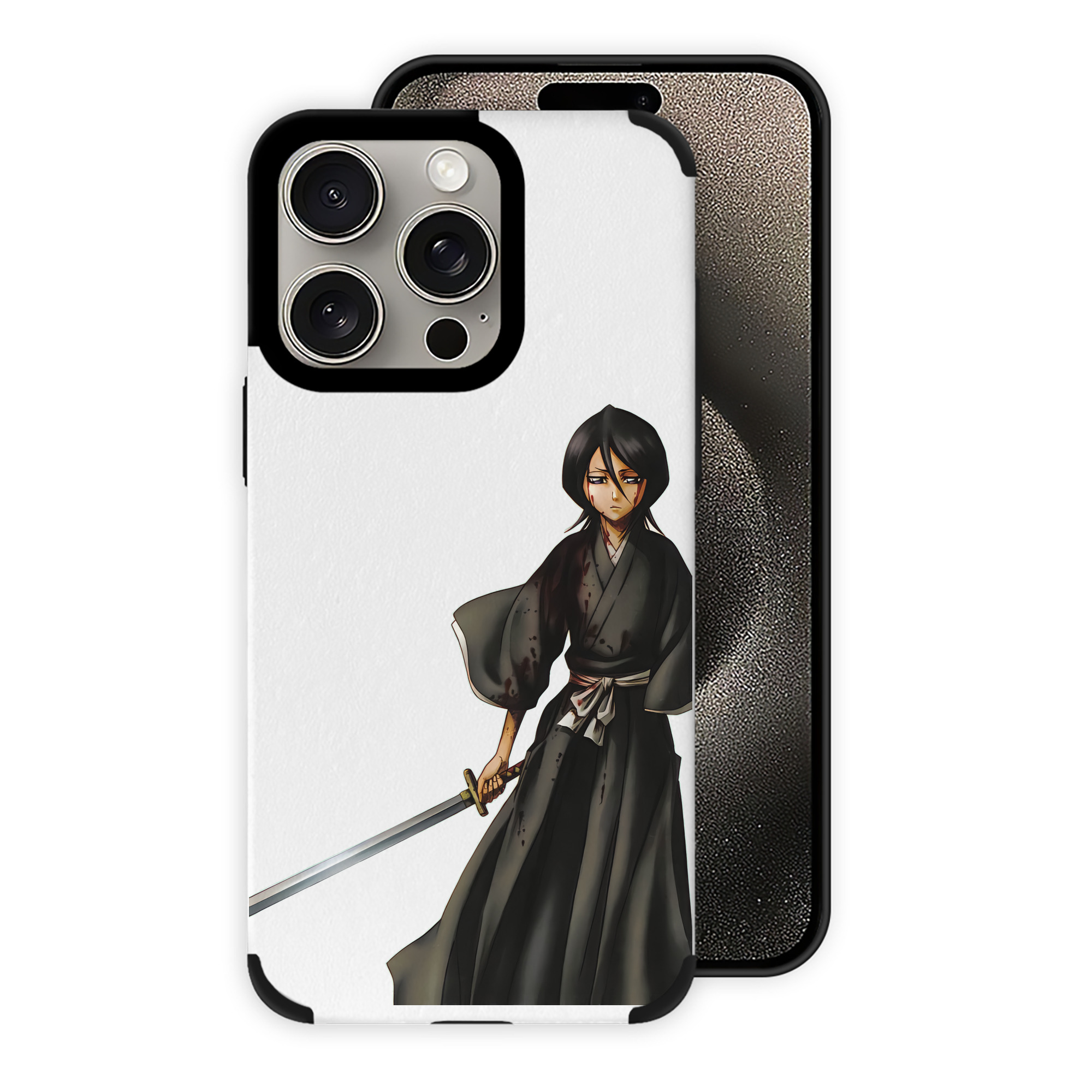 （画像用） ブリーチ 朽木ルキア BLEACH Kuchiki Rukia 【iPhone15ProMax対応】 PUレザー スマホケース 耐衝撃＆黄変防止