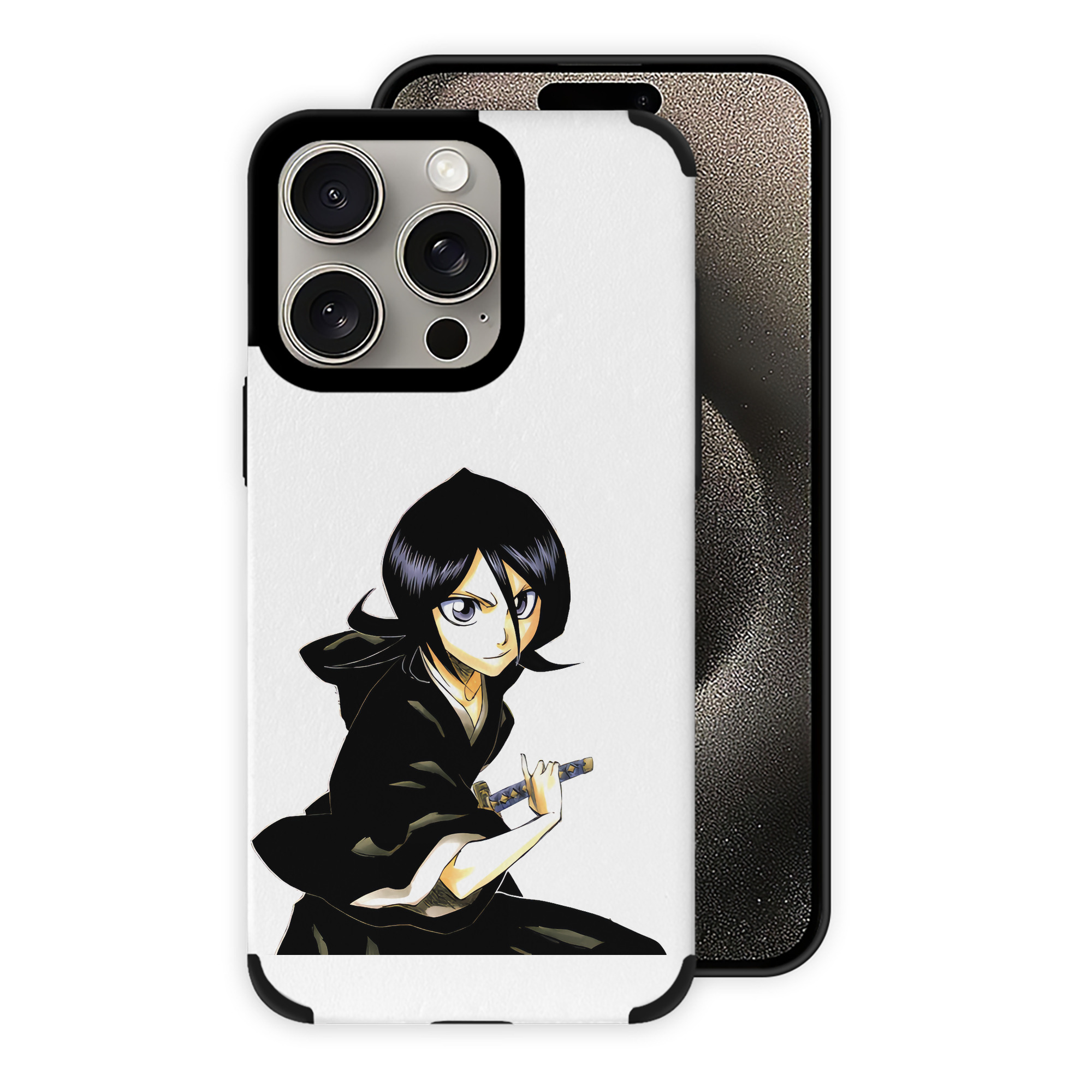 （画像用） ブリーチ 朽木ルキア BLEACH Kuchiki Rukia 【iPhone15ProMax対応】 PUレザー スマホケース 耐衝撃＆黄変防止