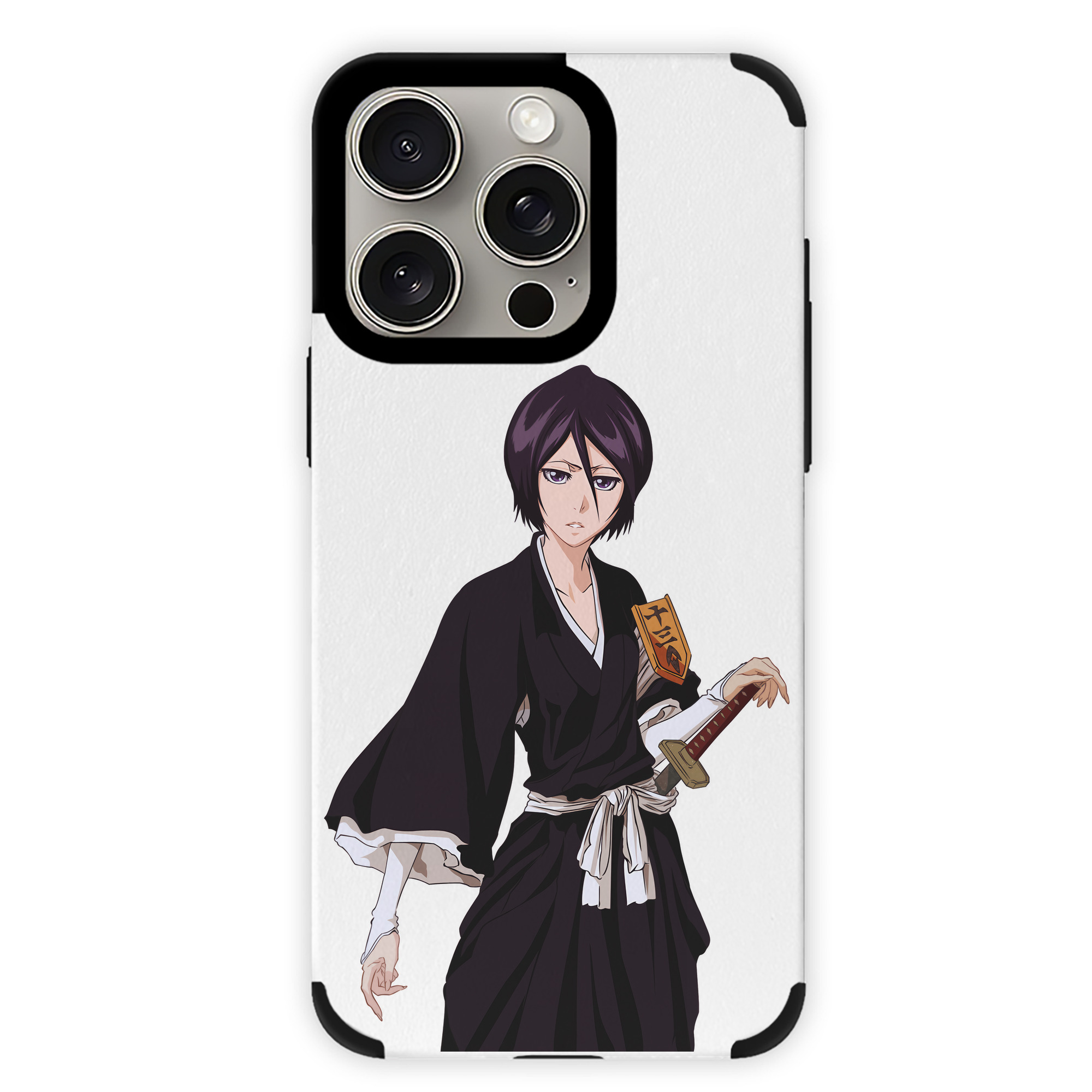 （画像用） ブリーチ 朽木ルキア BLEACH Kuchiki Rukia 【iPhone15ProMax対応】 PUレザー スマホケース 耐衝撃＆黄変防止