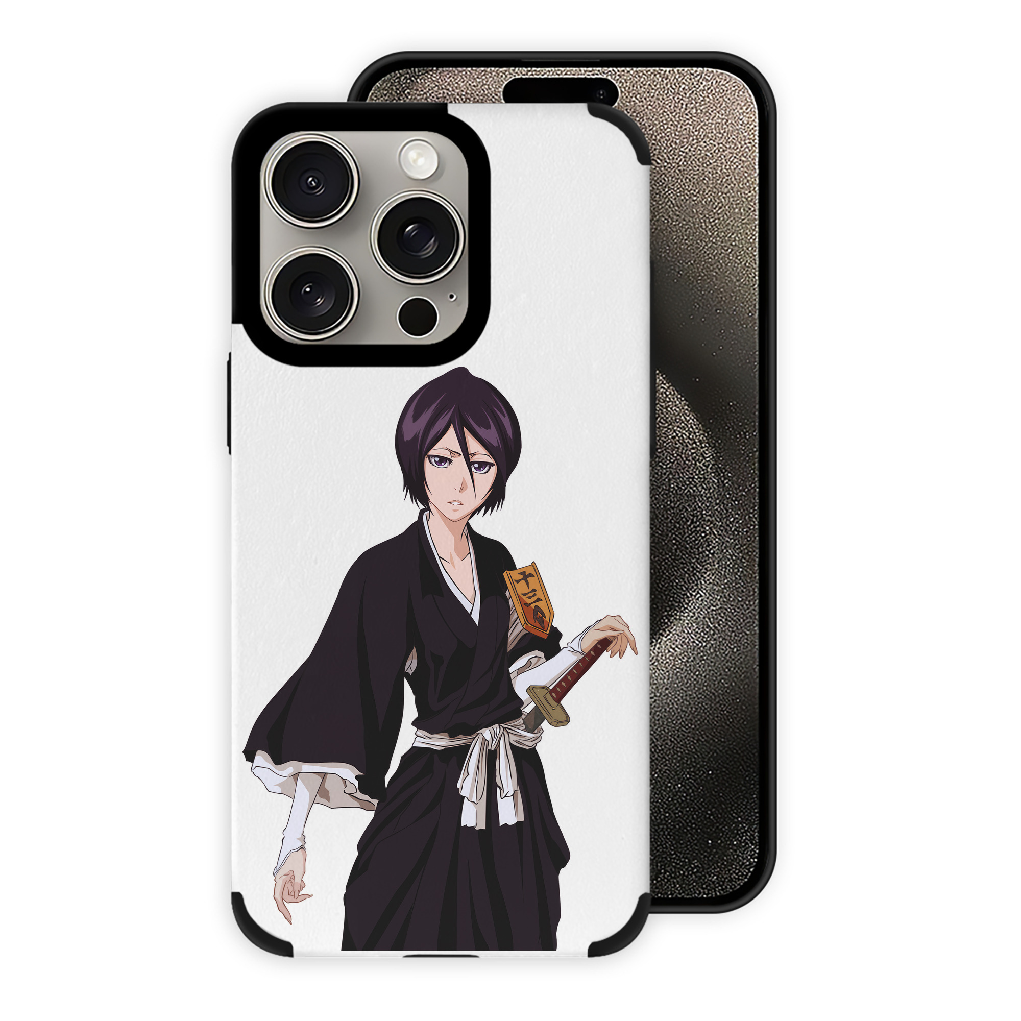 （画像用） ブリーチ 朽木ルキア BLEACH Kuchiki Rukia 【iPhone15ProMax対応】 PUレザー スマホケース 耐衝撃＆黄変防止