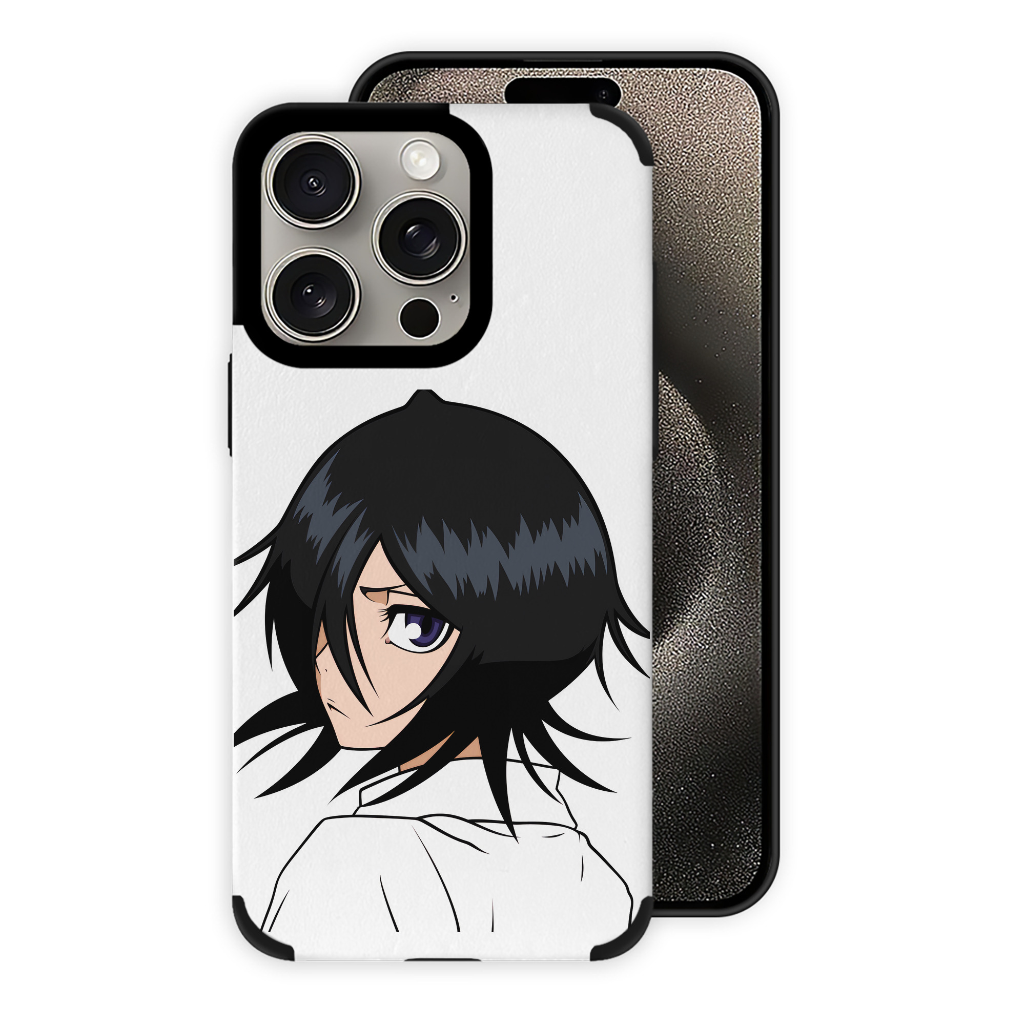 （画像用） ブリーチ 朽木ルキア BLEACH Kuchiki Rukia 【iPhone15ProMax対応】 PUレザー スマホケース 耐衝撃＆黄変防止