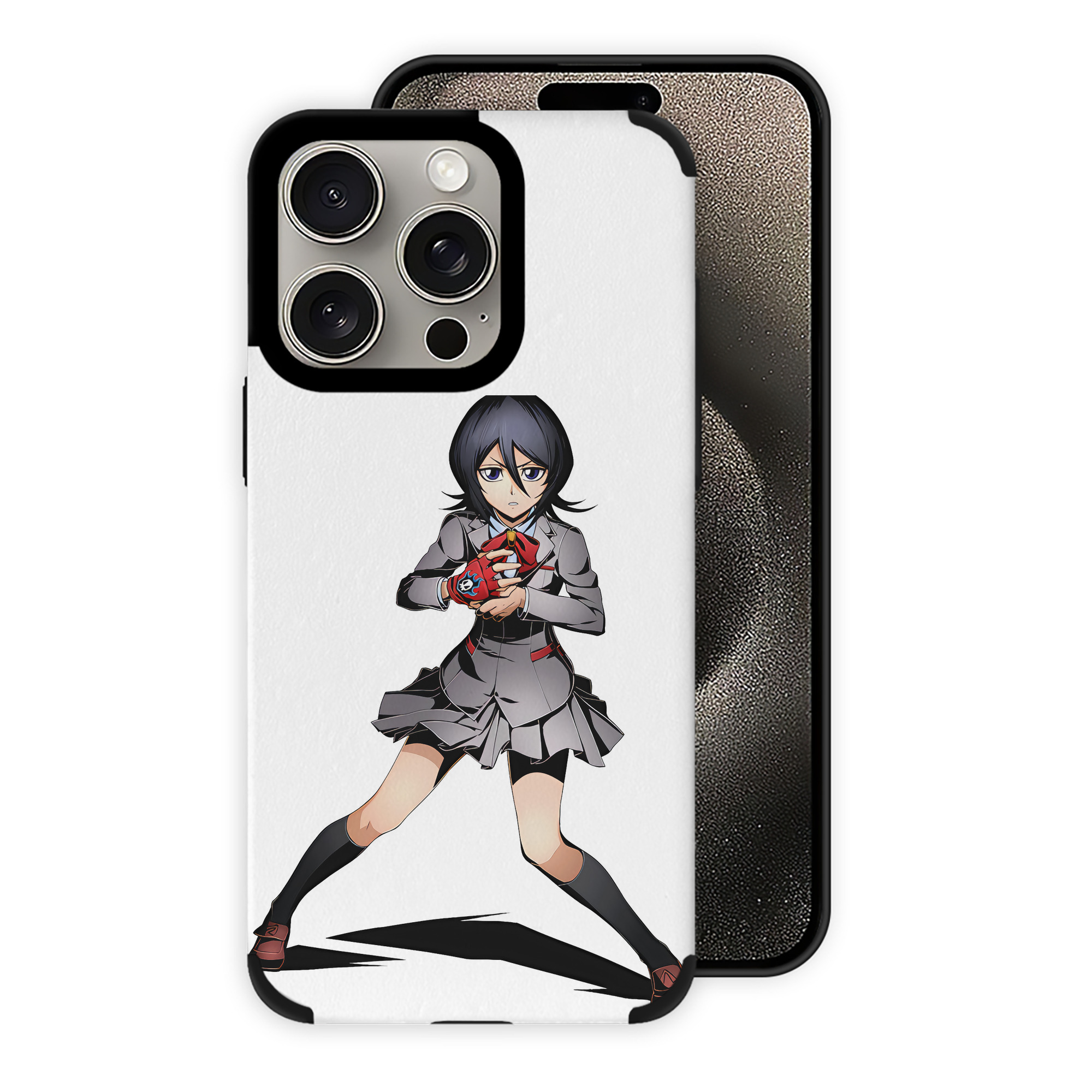 （画像用） ブリーチ 朽木ルキア BLEACH Kuchiki Rukia 【iPhone15ProMax対応】 PUレザー スマホケース 耐衝撃＆黄変防止