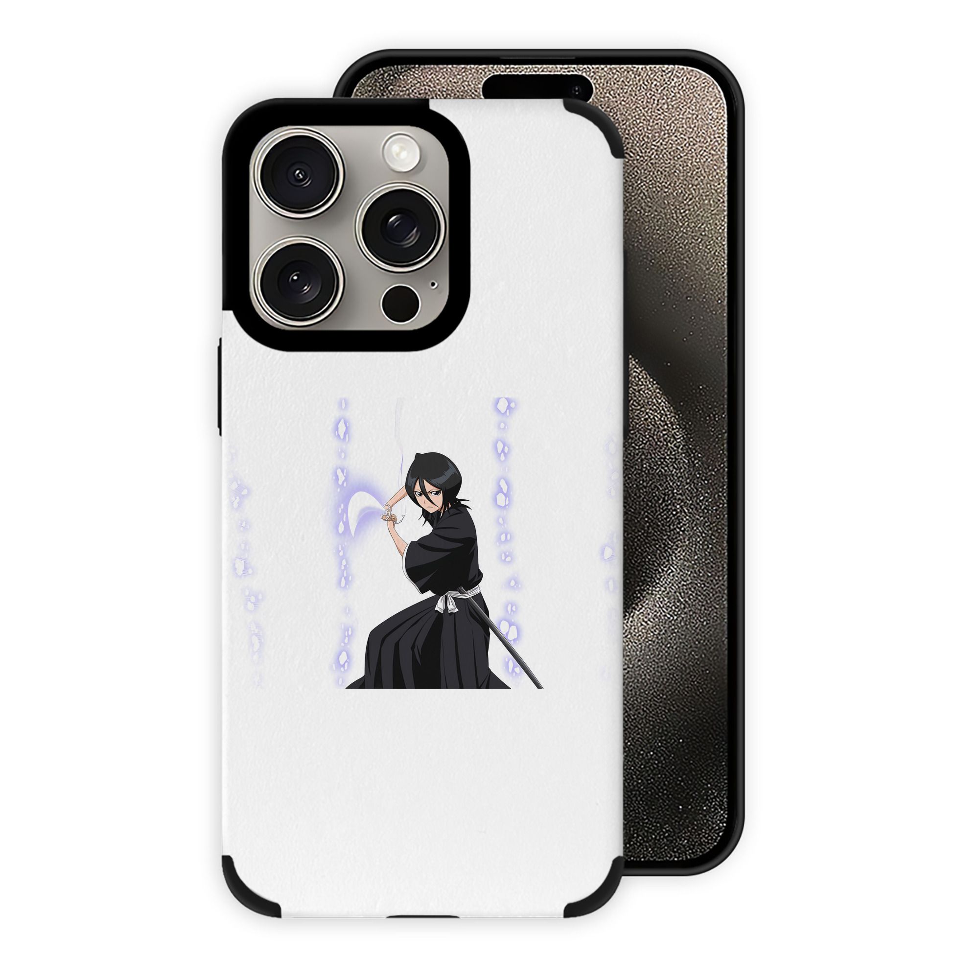 （画像用） ブリーチ 朽木ルキア BLEACH Kuchiki Rukia 【iPhone15ProMax対応】 PUレザー スマホケース 耐衝撃＆黄変防止