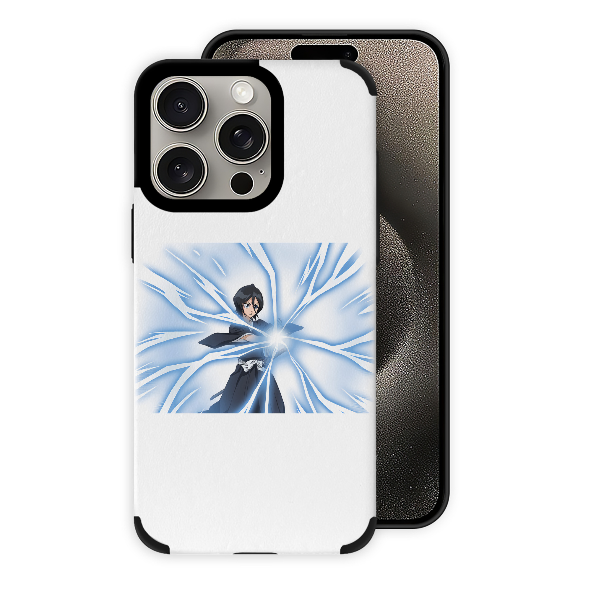 （画像用） ブリーチ 朽木ルキア BLEACH Kuchiki Rukia 【iPhone15ProMax対応】 PUレザー スマホケース 耐衝撃＆黄変防止