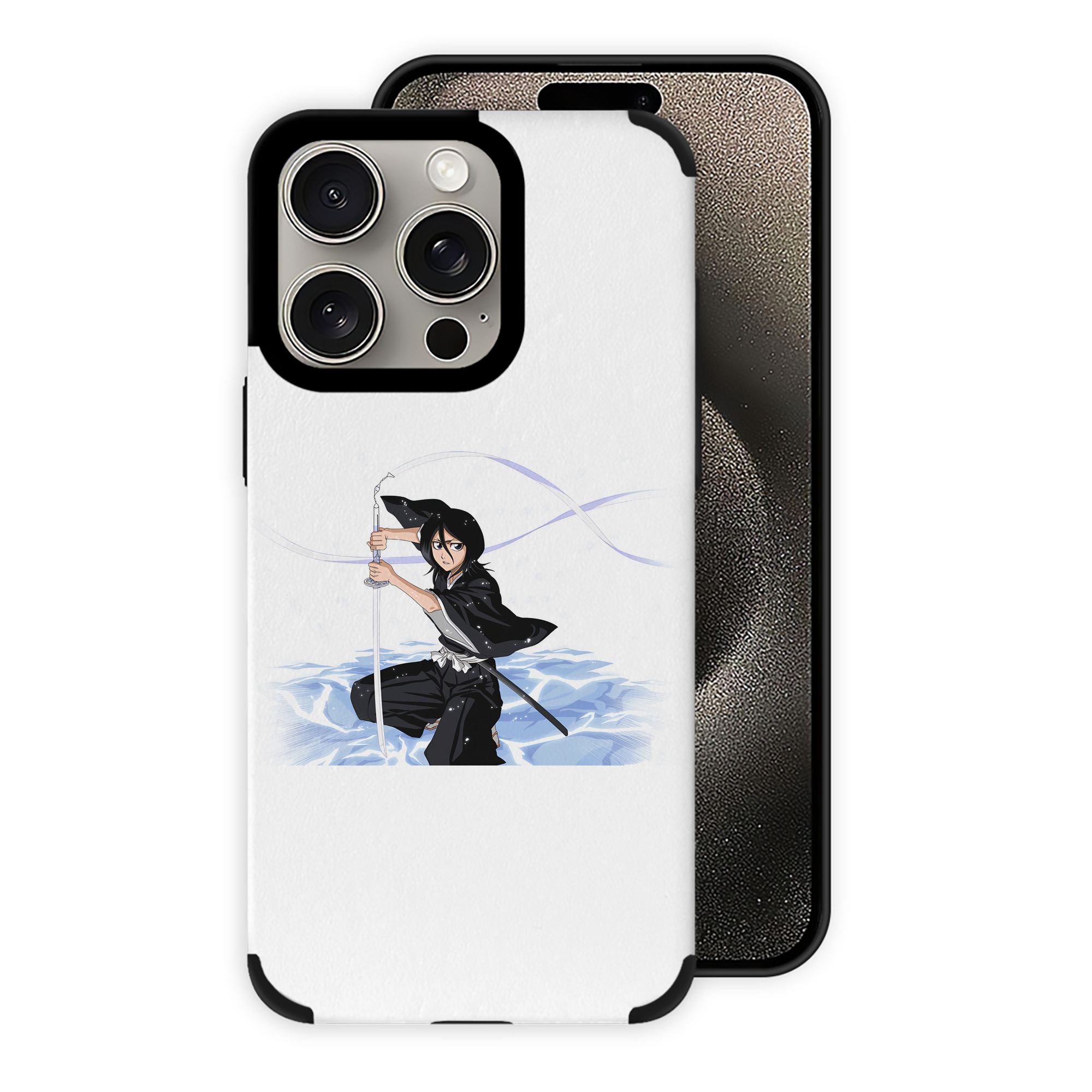（画像用） ブリーチ 朽木ルキア BLEACH Kuchiki Rukia 【iPhone15ProMax対応】 PUレザー スマホケース 耐衝撃＆黄変防止