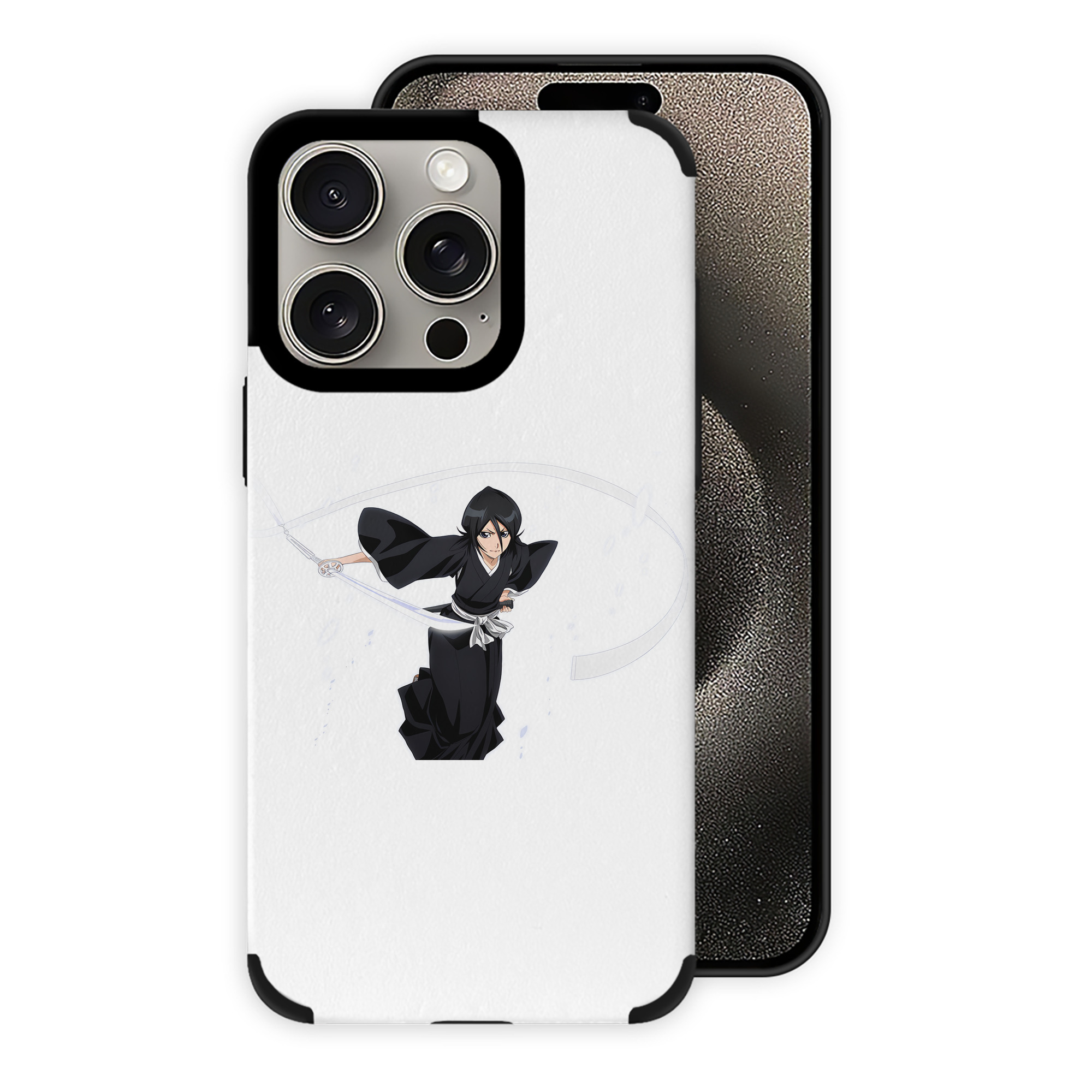 （画像用） ブリーチ 朽木ルキア BLEACH Kuchiki Rukia 【iPhone15ProMax対応】 PUレザー スマホケース 耐衝撃＆黄変防止