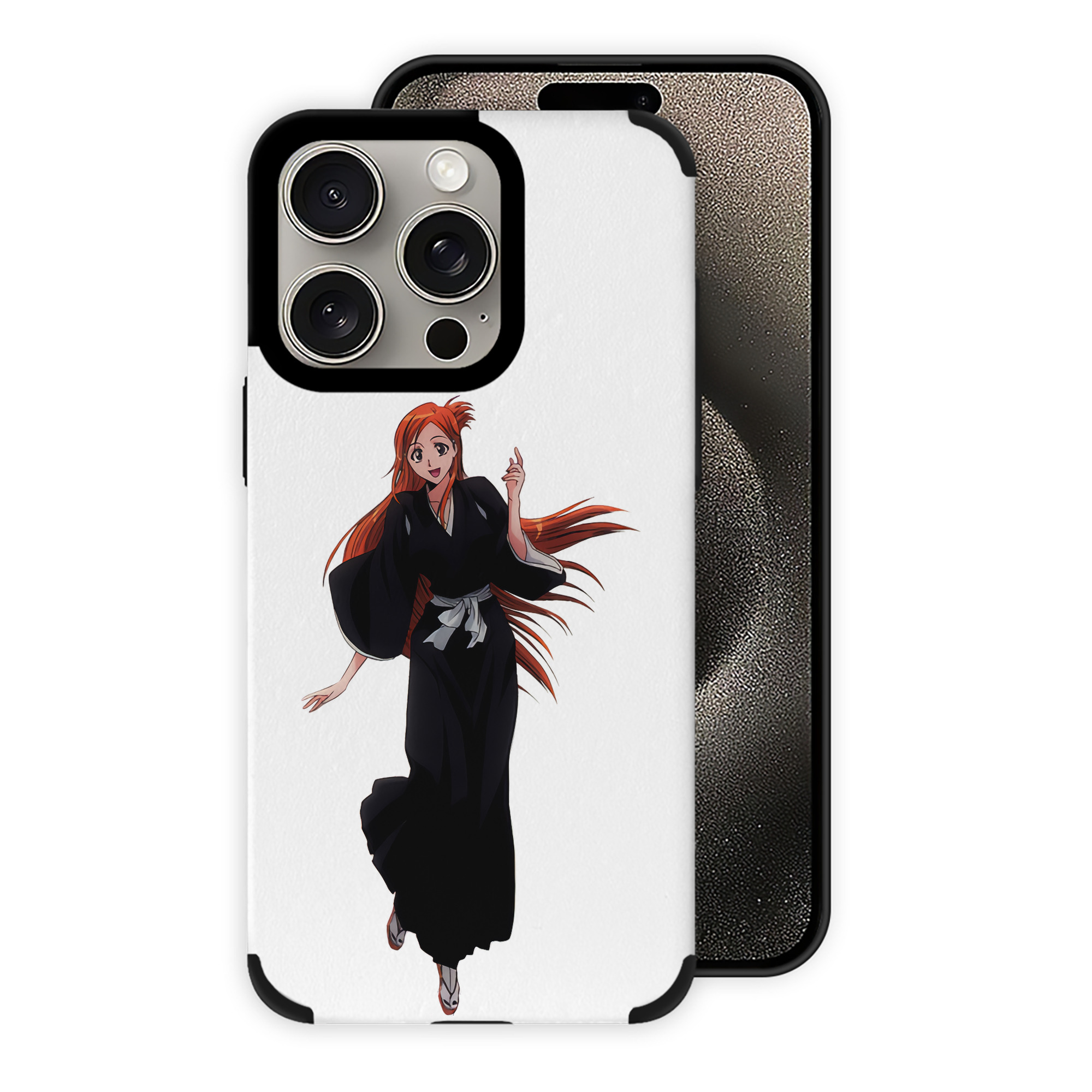 （画像用） ブリーチ 井上織姫（いのうえおりひめ） BLEACH Inoue Orihime 【iPhone15ProMax対応】 PUレザー スマホケース 耐衝撃＆黄変防止