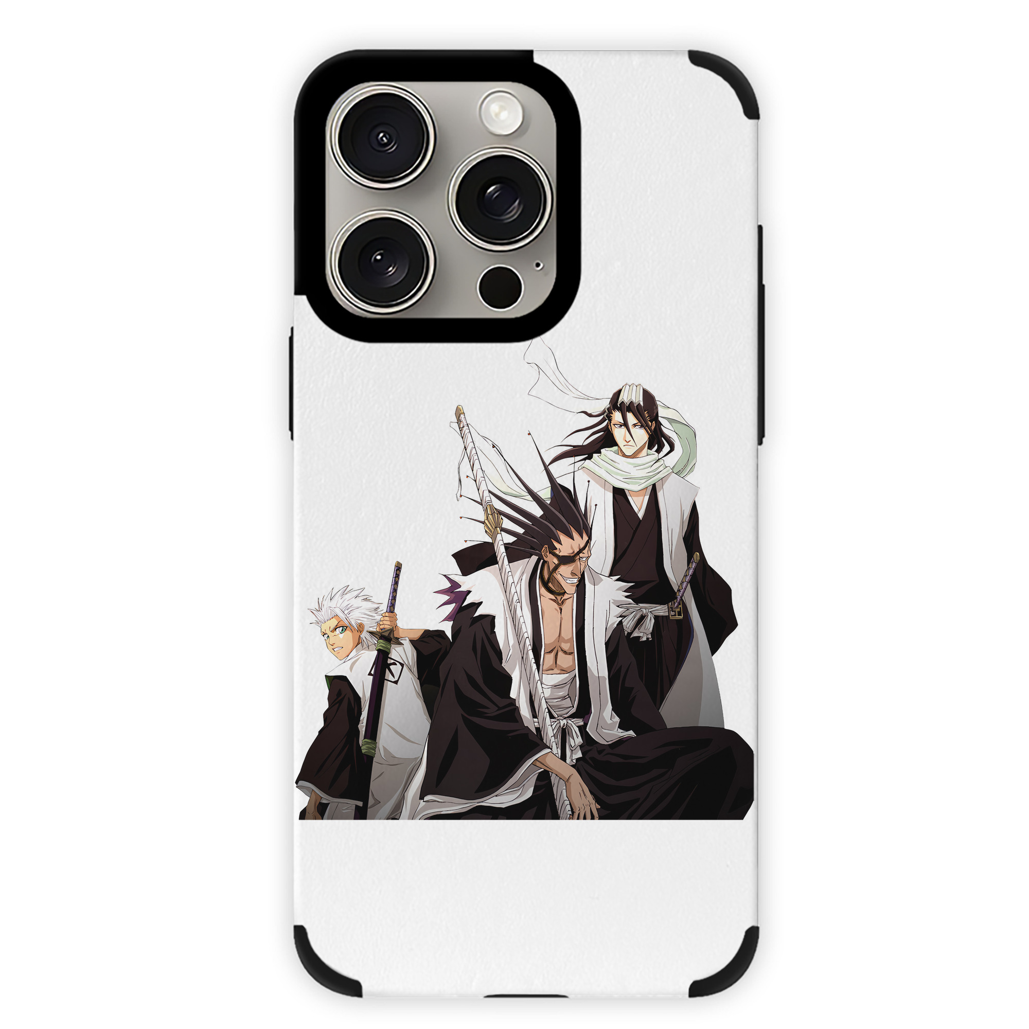 （画像用） ブリーチ ざらき けんぱち BLEACH Zaraki Kenpachi 【iPhone15ProMax対応】 PUレザー スマホケース 耐衝撃＆黄変防止